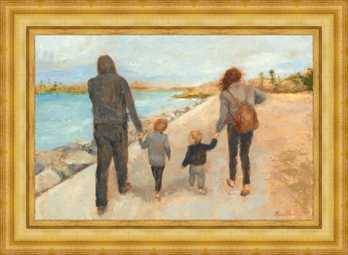 Family Walk On The Beach - Comfortable & Stylish Beach Sandals for Women, Men and Kids | Perfect for Summer Vacations, Seaside Strolls and Outdoor Adventures