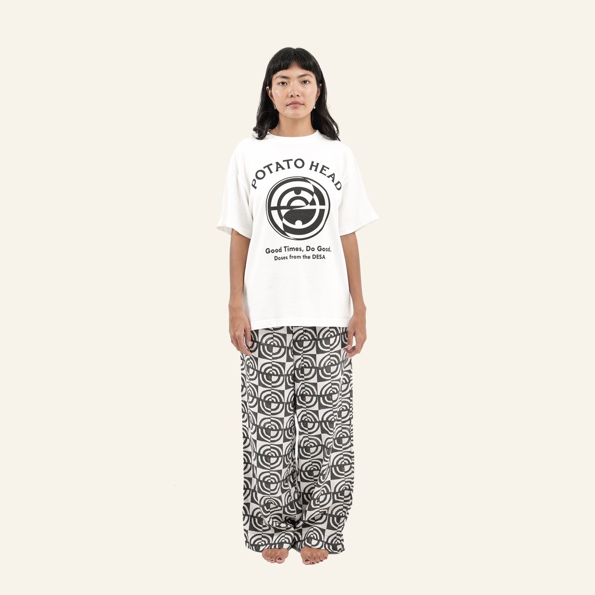 Stylish Monogram Block Print Easy Pants for Women - Comfortable Loungewear & Casual Wear | Perfect for Yoga, Home Relaxing, and Everyday Outfits