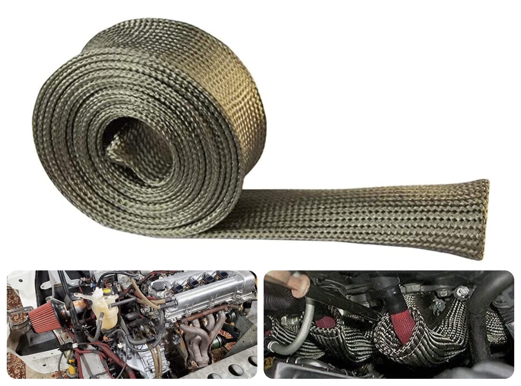 High-Temperature Heat Sleeve for Automotive Fuel Lines - 3/4