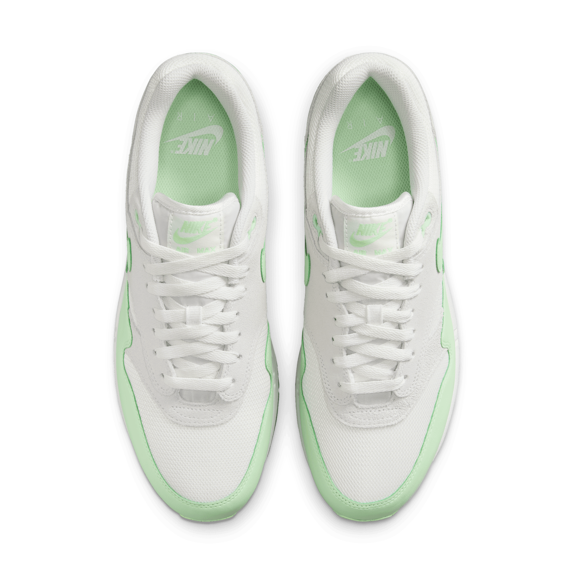Nike Air Max 1 Essential Running Shoes - Summit White/Vapor Green - Comfortable Athletic Sneakers for Men & Women | Perfect for Gym, Jogging & Casual Wear