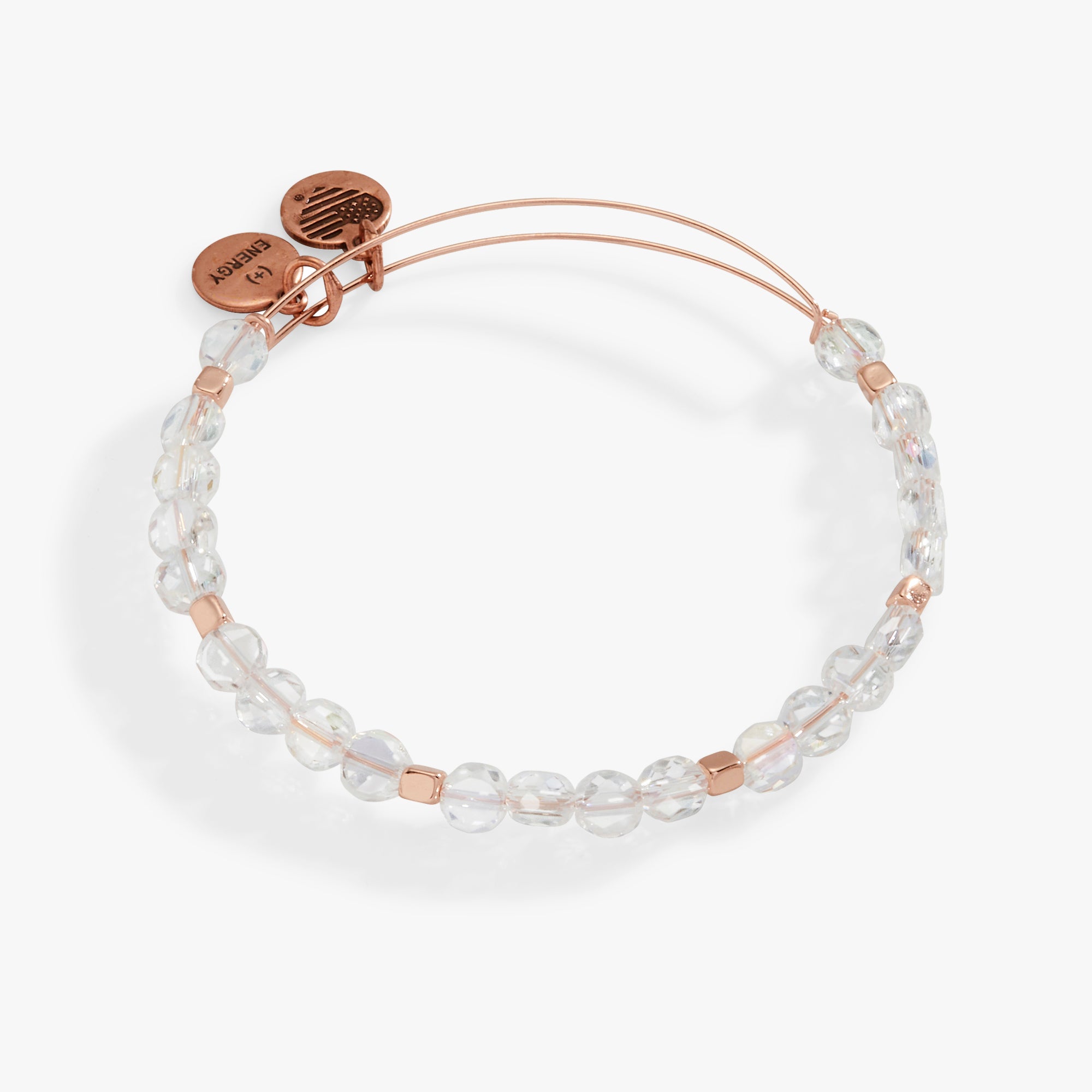 Devotion Beaded Bangle Bracelet with Crystal - Elegant Women's Jewelry for Everyday Wear, Gifts & Special Occasions