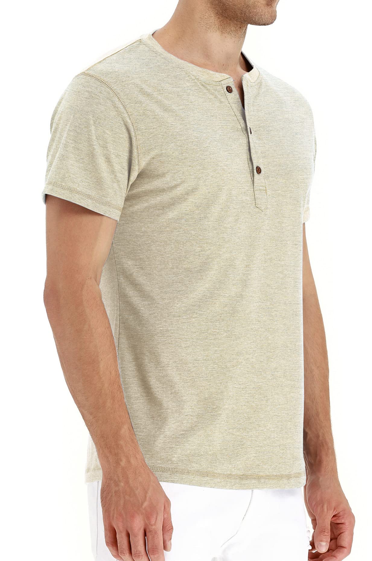 Men's Casual Henley T-Shirts - Long & Short Sleeve Button Placket Shirts for Everyday Wear | Gym, Workout, Street Style & Weekend Outfits