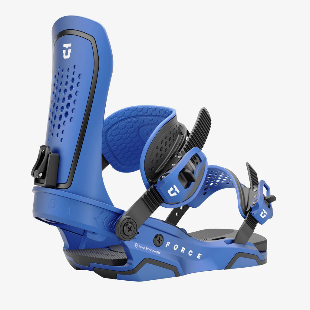 Union Force Binding 2025 Snowboard Bindings - Metallic Blue | Lightweight & Durable for All-Mountain Riding | Perfect for Freestyle & Park Performance
