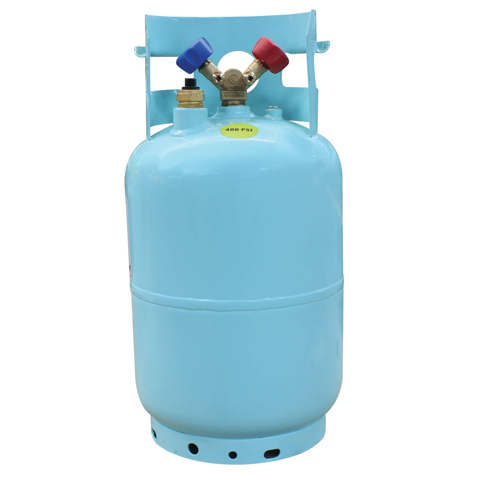 Mastercool 67010 30 lb Refrigerant Recovery Cylinder - DOT-Approved HVAC Tank with Float Switch, 1/2