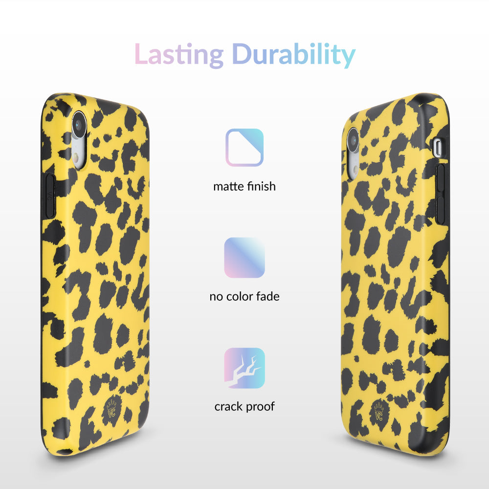 Golden Cheetah iPhone Case - Premium Protective Cover for iPhone 13/14/15 Pro Max - Stylish Animal Print Design - Perfect for Outdoor Adventures, Travel & Daily Use