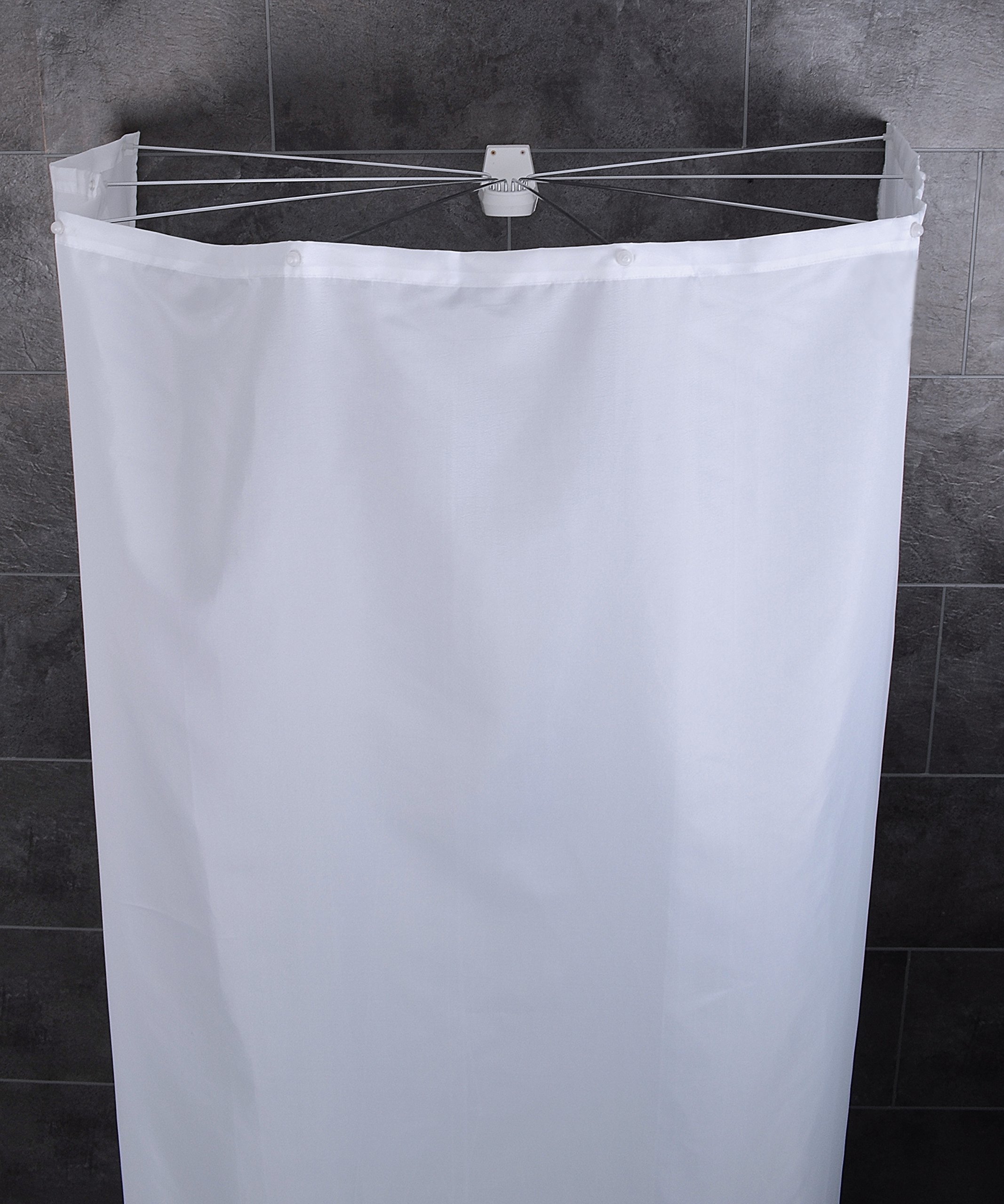 Portable Collapsible Shower Enclosure - White Foldable Privacy Tent for Camping, Travel & Outdoor Bathing | Compact & Lightweight Design