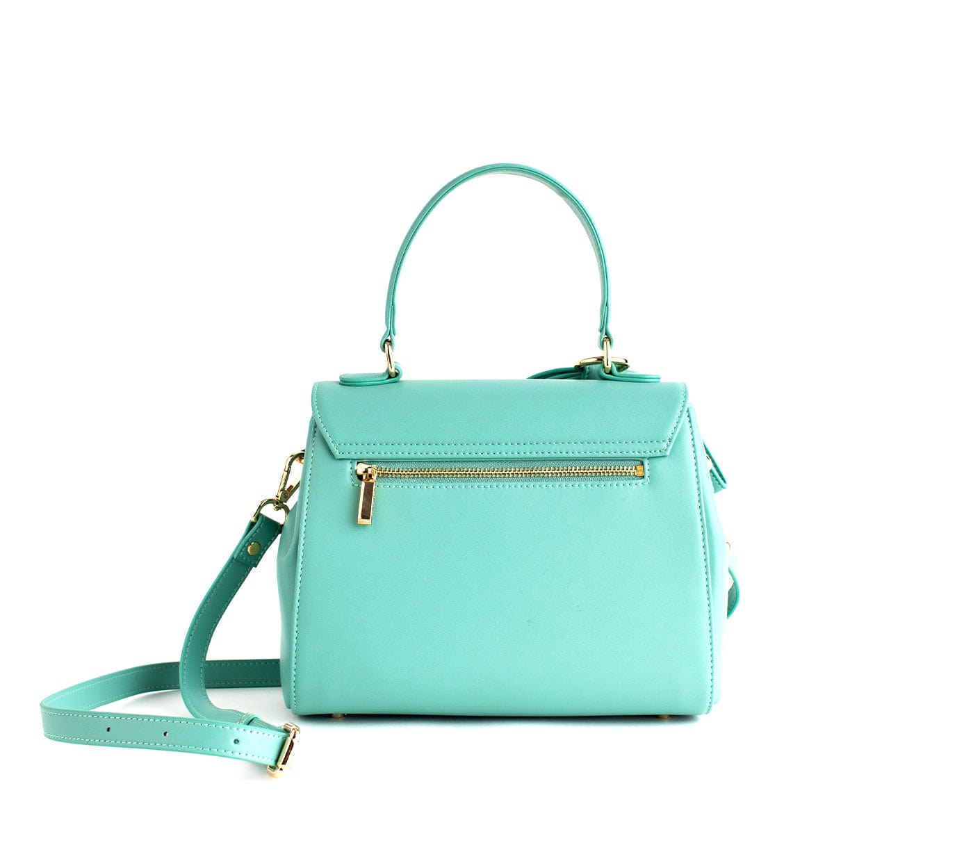 Vegan Leather Handbag for Women | Cottontail Crossbody Purse in Cyan | Ethical Fashion Accessory for Work, Travel & Everyday Use