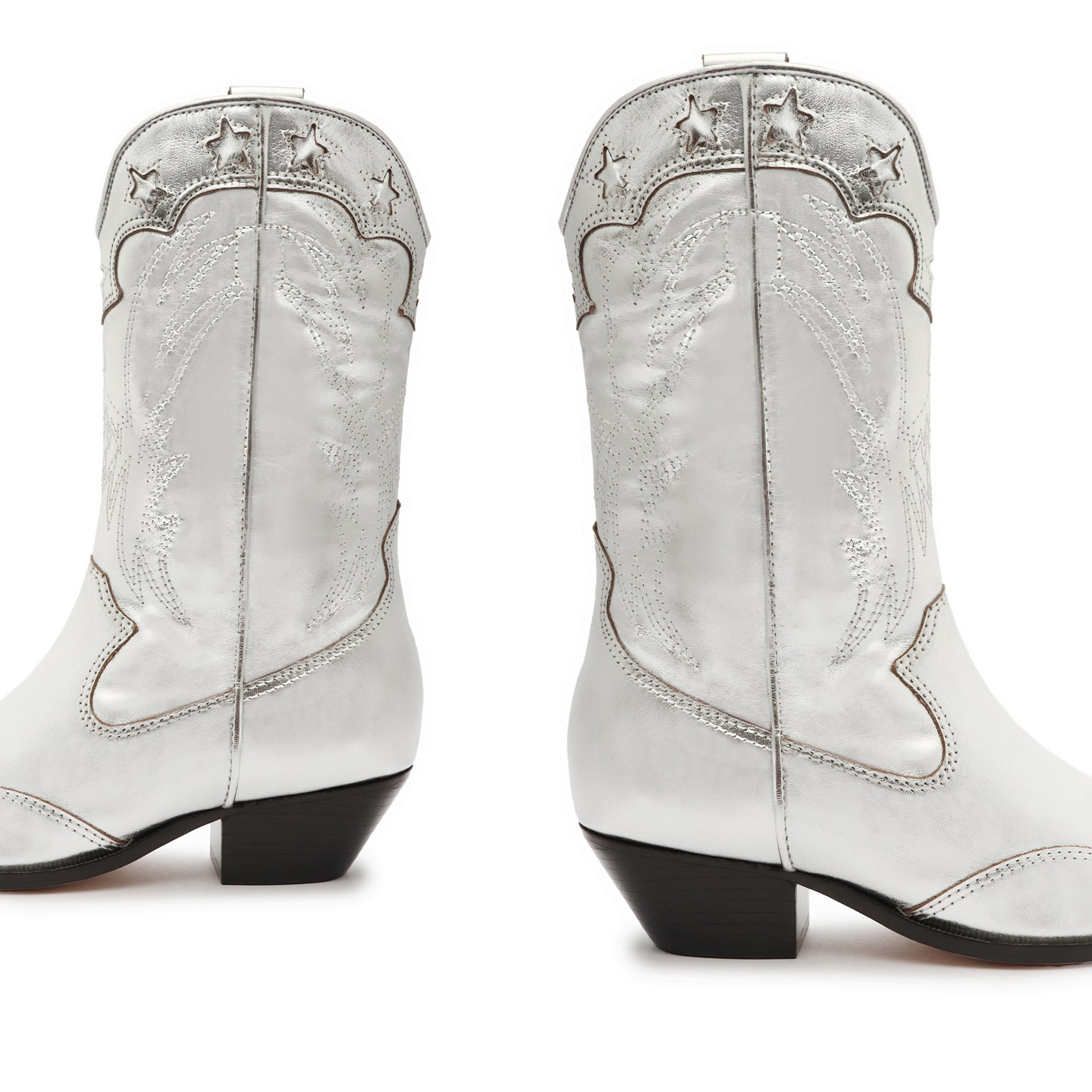 Cicera Women's Metallic Nappa Leather Ankle Boots - Stylish Pointed Toe Booties for Office, Party & Night Out