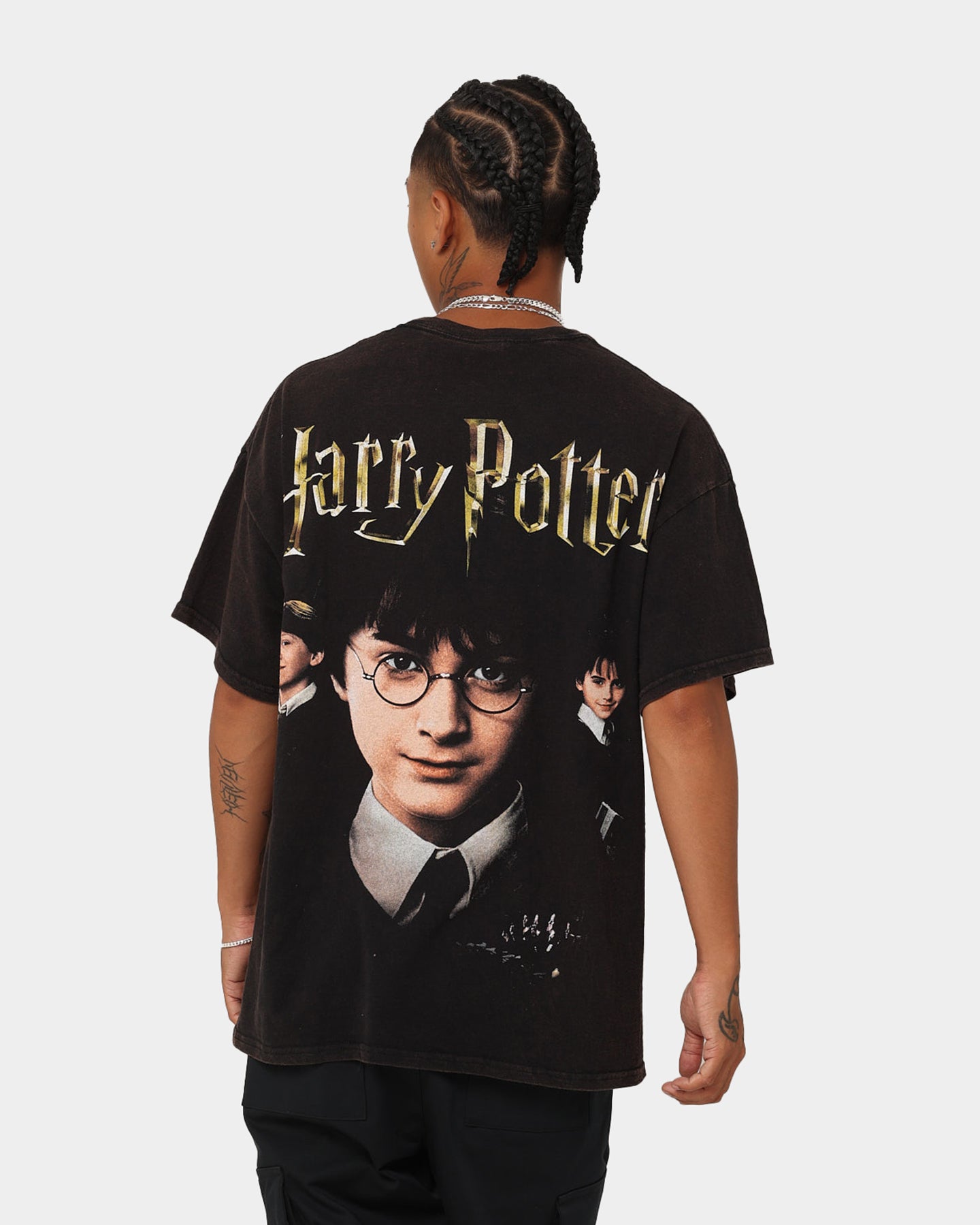 Harry Potter Vintage T-Shirt - Black Washed Cotton Tee | American Thrift | Perfect for Cosplay, Movie Nights & Potterhead Gifts