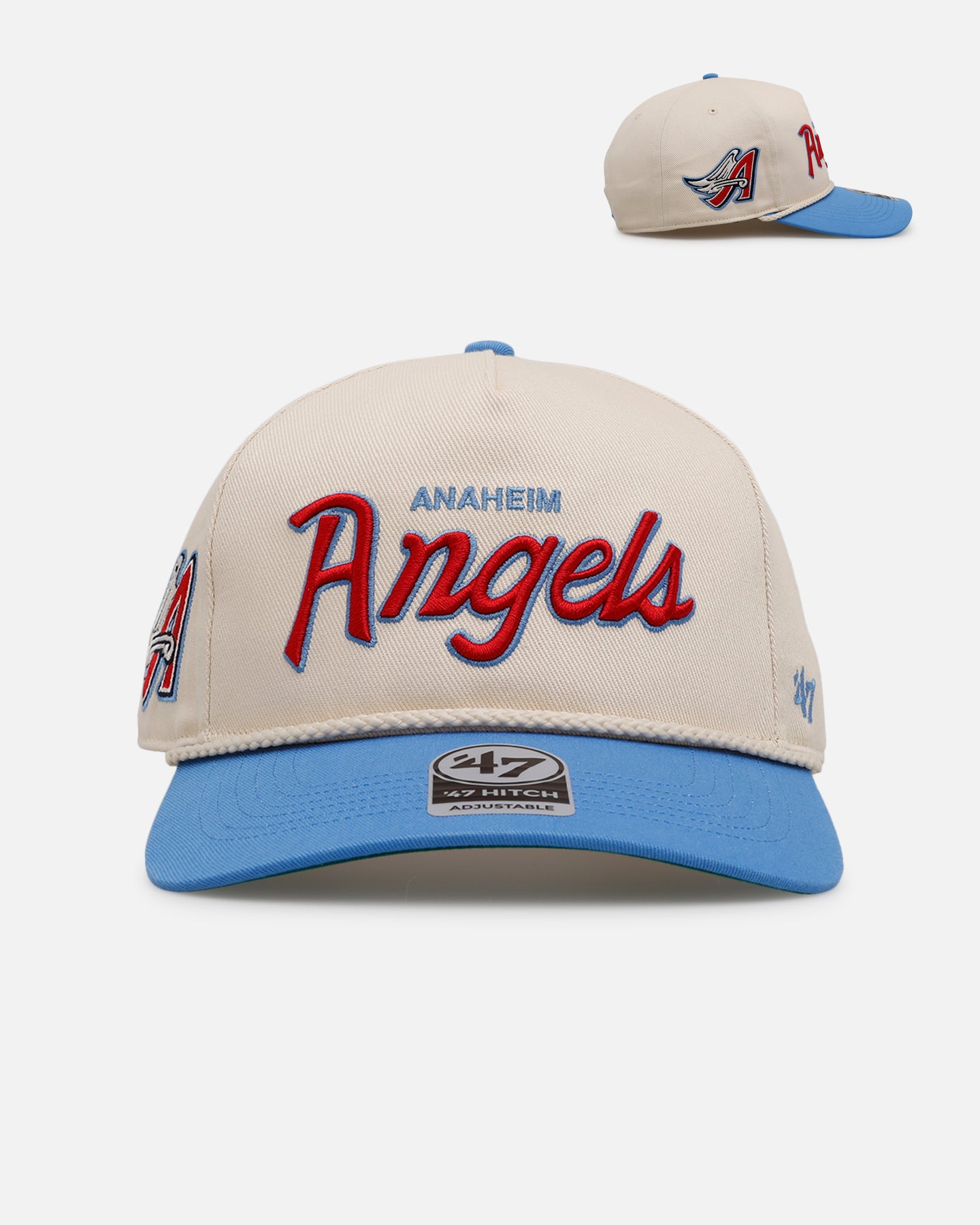 47 Brand Anaheim Angels MLB Opening Day Script Hitch Snapback Hat - Adjustable Baseball Cap for Men & Women - Perfect for Sports Fans, Casual Wear & Game Day Outfits