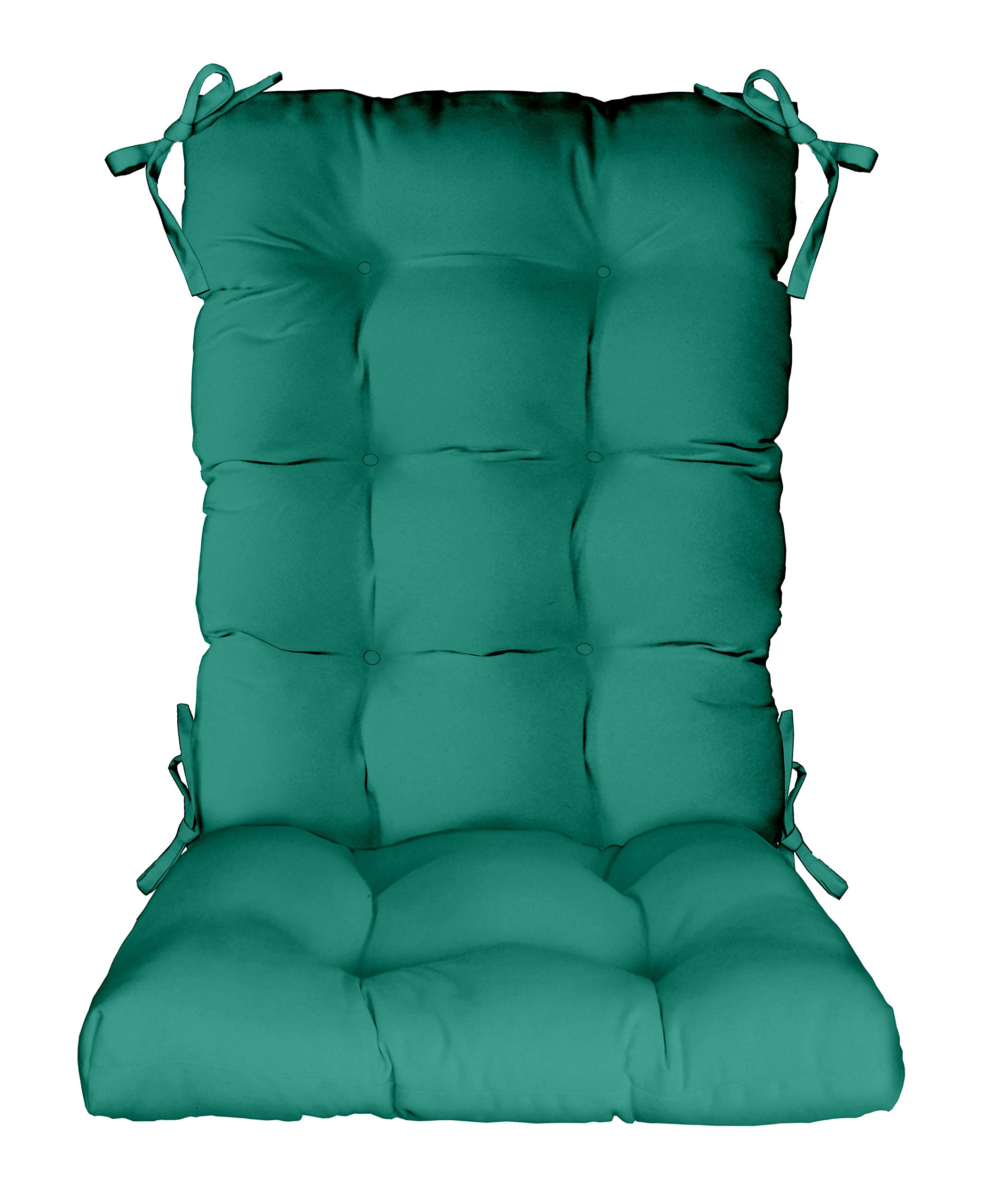 RSH Décor Indoor Outdoor Tufted Rocking Chair Cushion - Waterproof & Weather-Resistant - Standard & Classic Aruba Colors - Perfect for Patio, Porch, Garden & Nursery Decor
