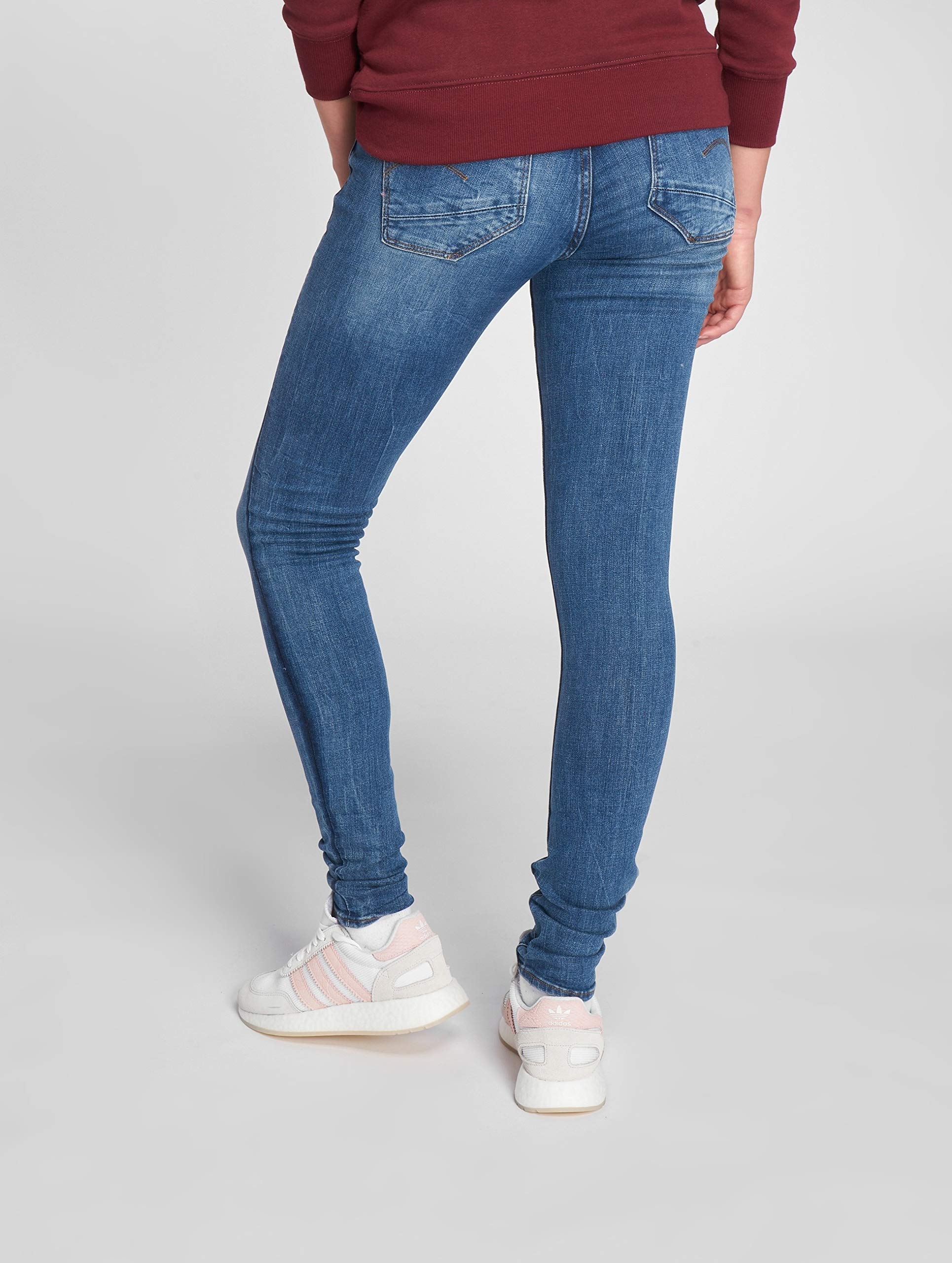 G-STAR RAW Women's Lynn D Mid Rise Super Skinny Fit Jeans - Stretch Denim Pants for Casual Wear & Night Out | Slimming High Waist Jeans for Women