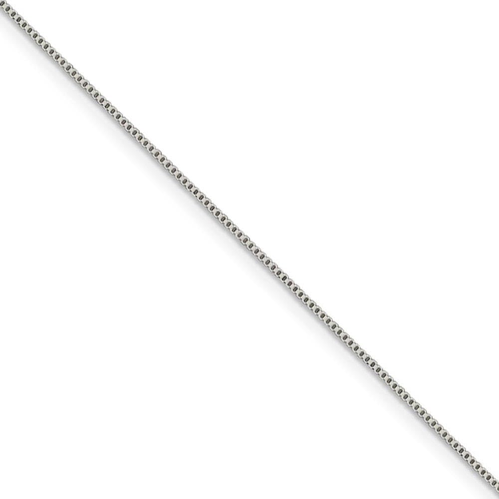 Sterling Silver Box Chain Necklace 0.8mm - Elegant Jewelry for Gifts & Daily Wear
