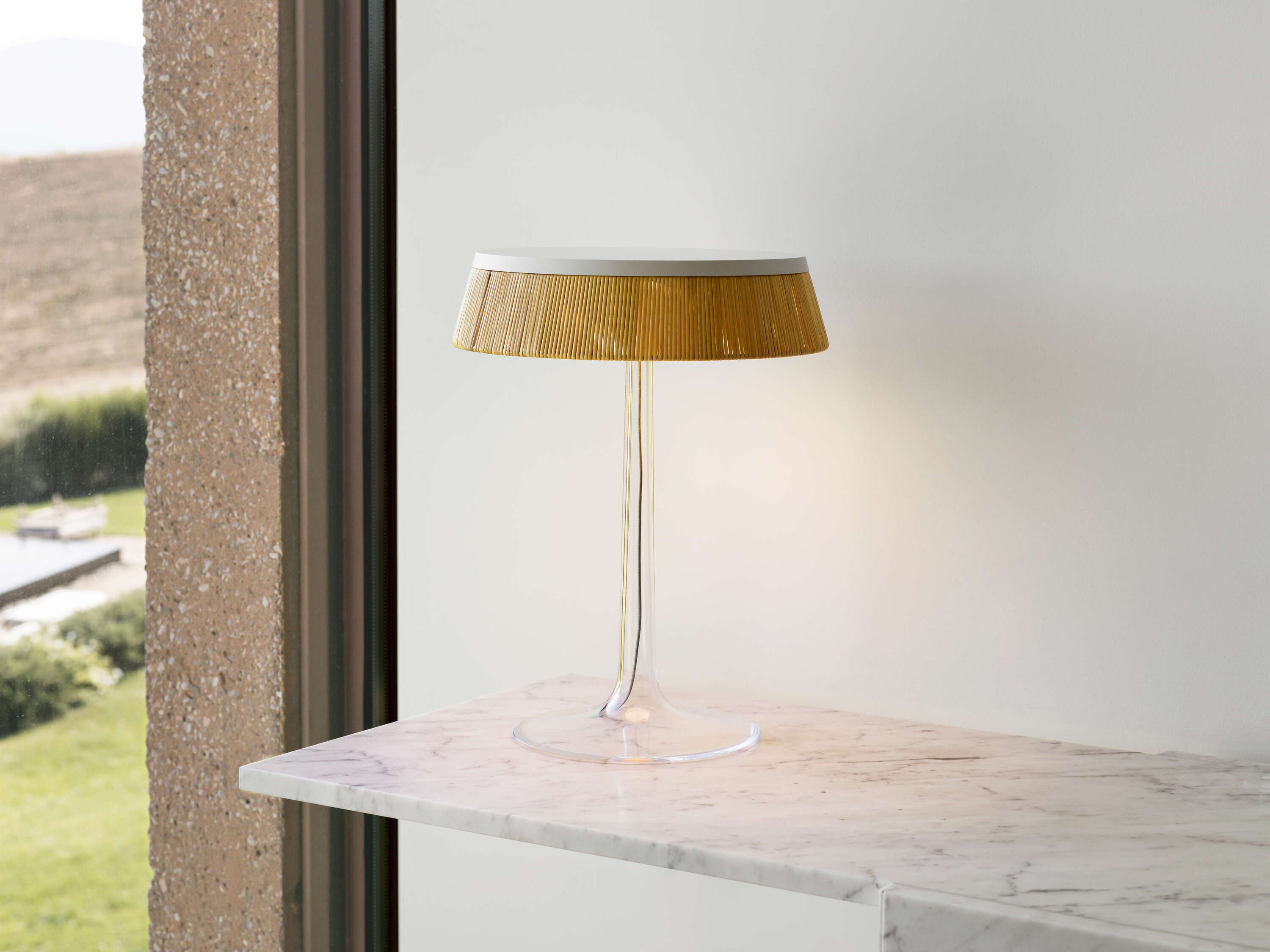 Bon Jour Table Lamps - Modern Bedside & Living Room Lighting - Elegant Nightstand Lamps for Bedroom, Office, or Study Room Decor