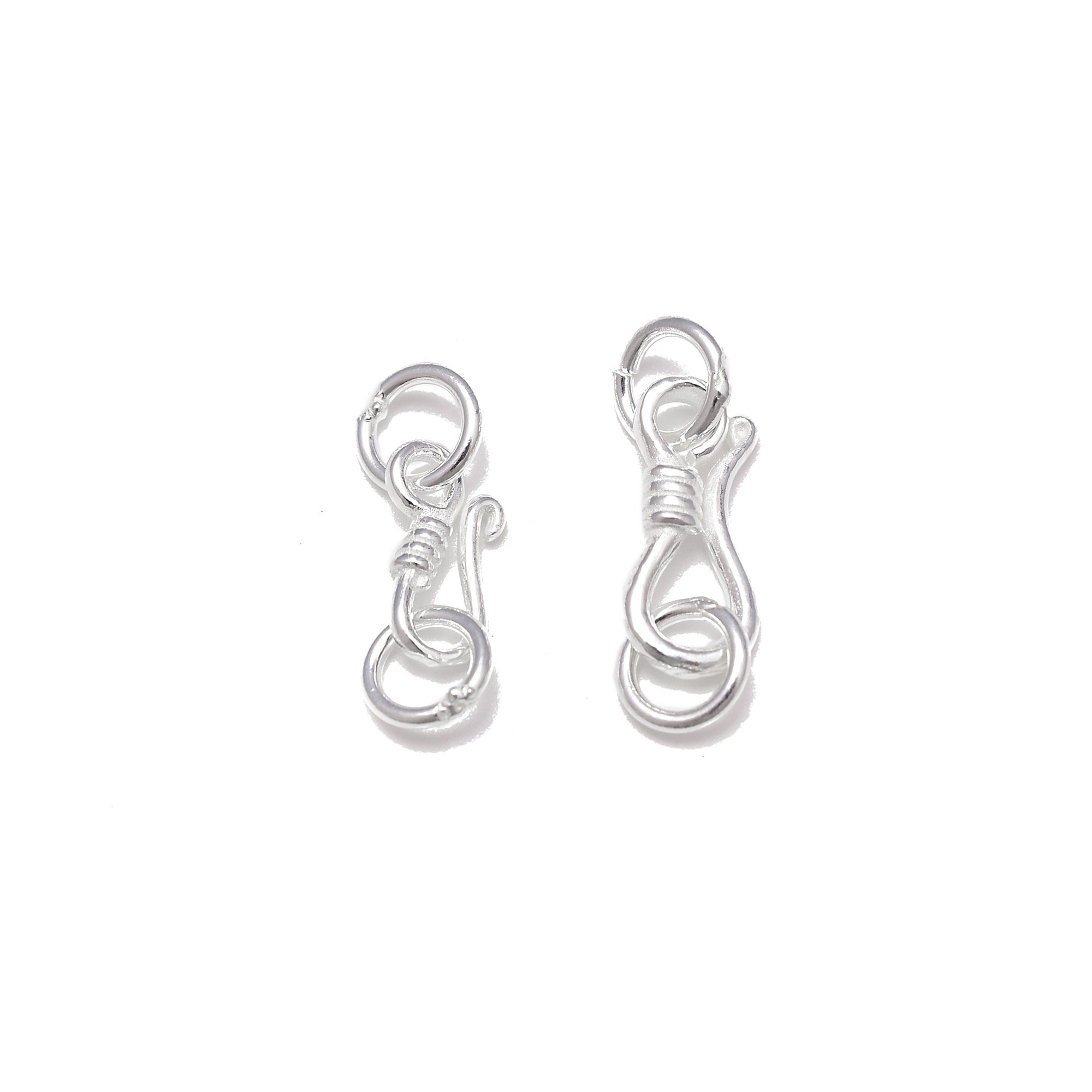 925 Sterling Silver Hook Clasp for Jewelry Making - 4x10mm & 6x13mm Sizes - 5 to 7PCS per Bag (Sold by Bag) - Perfect for Necklaces, Bracelets & DIY Jewelry Projects