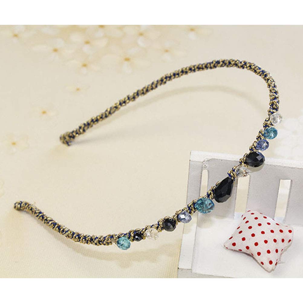 7PCS Crystal Beaded Headbands Set for Women & Girls - Sparkling Rhinestone Hair Accessories for Parties, Weddings & Special Occasions