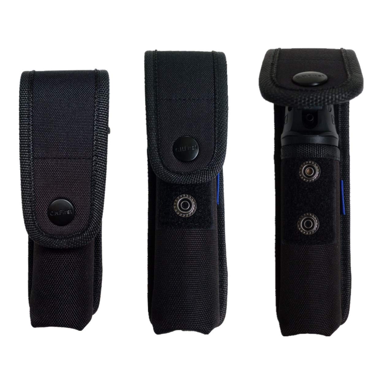 MK-4 Sabre Pepper Spray Holster - Nylon Pouch for 3.0oz, 3.3oz, 3.9oz & 4.4oz Canisters - Compatible with Fox Labs 3.0oz (Pepper Spray Not Included) - Perfect for Self Defense, Jogging & Outdoor Safety