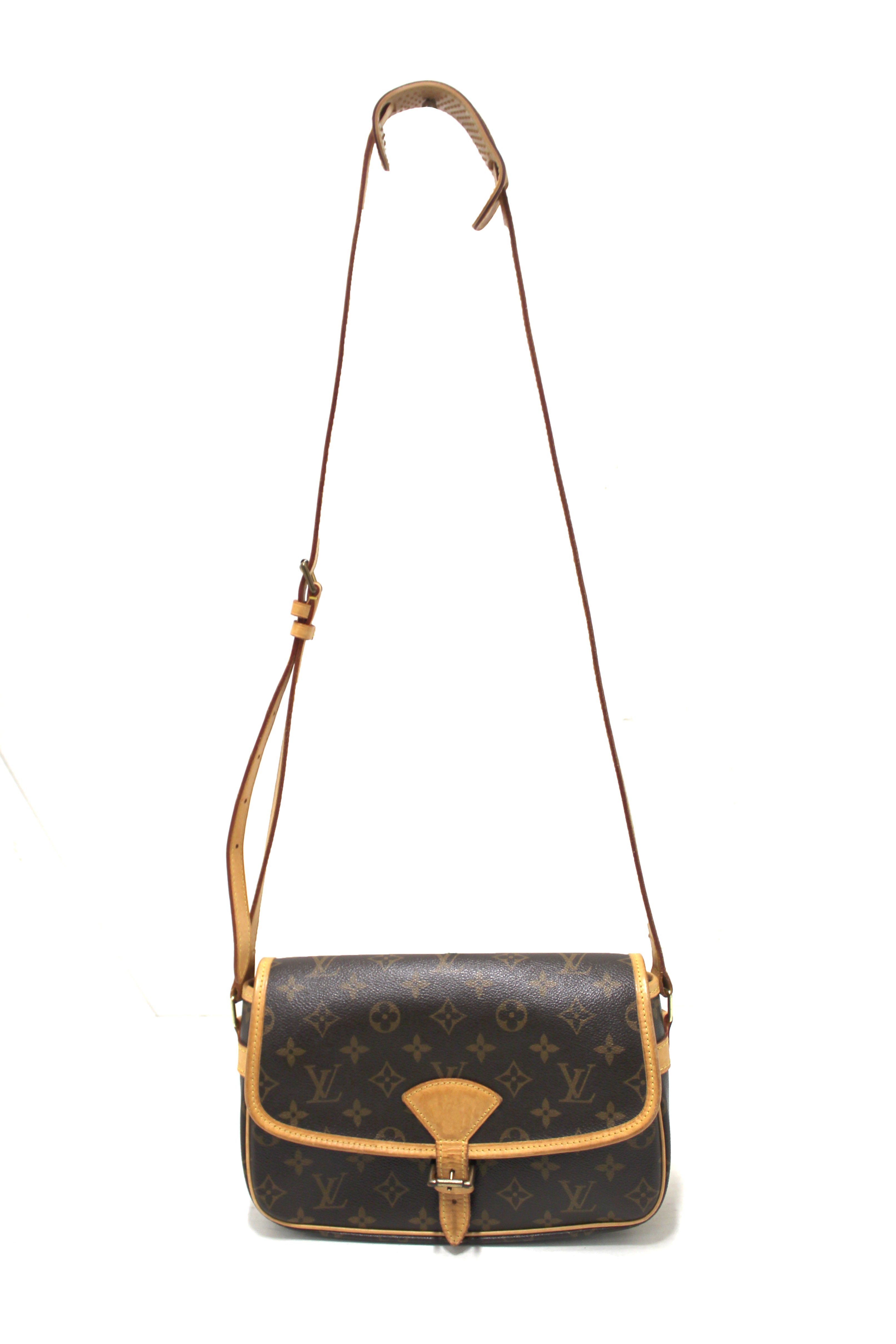 Authentic Louis Vuitton Classic Monogram Sologne Messenger Bag for Men - Genuine Leather Crossbody Shoulder Bag - Perfect for Work, Travel & Everyday Use