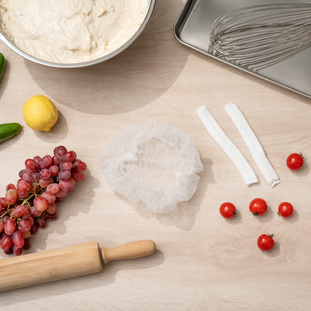 Restaurantware Hair Net - White One Size Disposable Hair Cover for Food Service & Commercial Kitchens