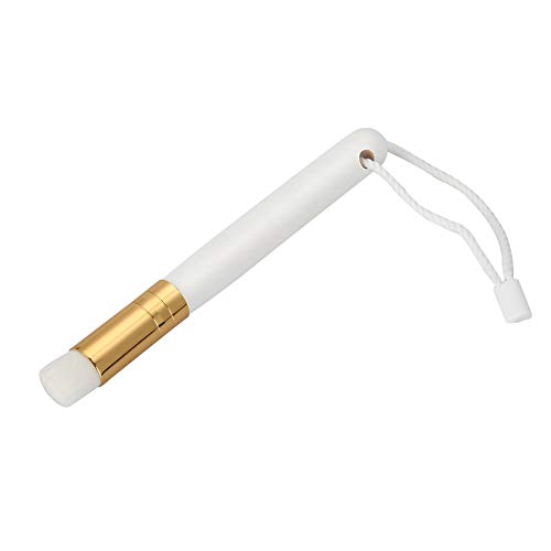 **ANGGREK Soft Eyelash & Nose Cleansing Brush – Gentle Lash Extension Shampoo Brush for Blackhead Removal & Foam Washing (Gold) – Perfect for Daily Eyelash & Skin Care Routine**