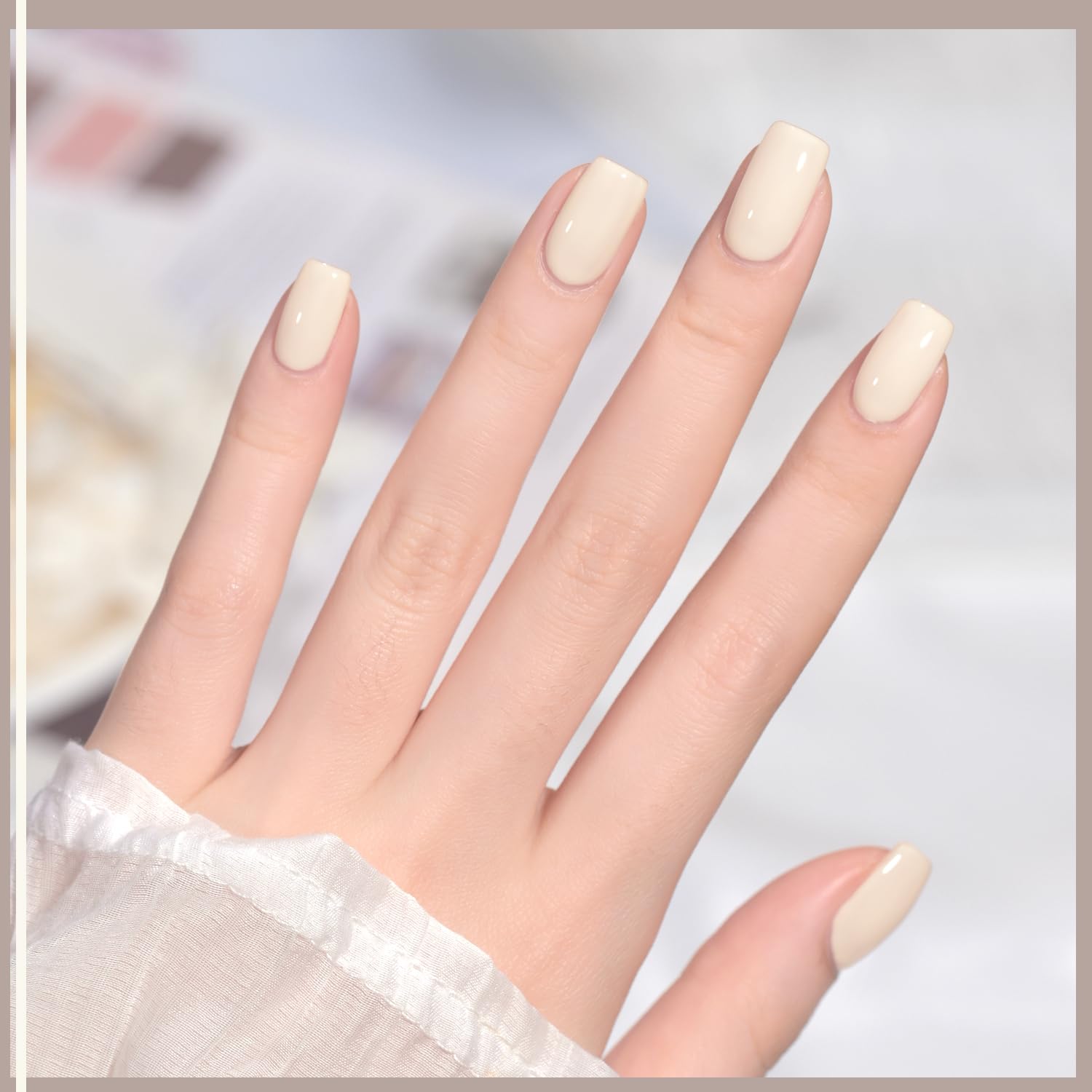 GAOY Gel Nail Polish Set - 16ml 2 Colors (2078 & 2079) Milky Coffee Brown & Caramel Macchiato Soak Off UV Gel for DIY Nail Art & Home Manicure | Perfect for Salon-Quality Nails at Home, Bridal Parties & Special Occasions
