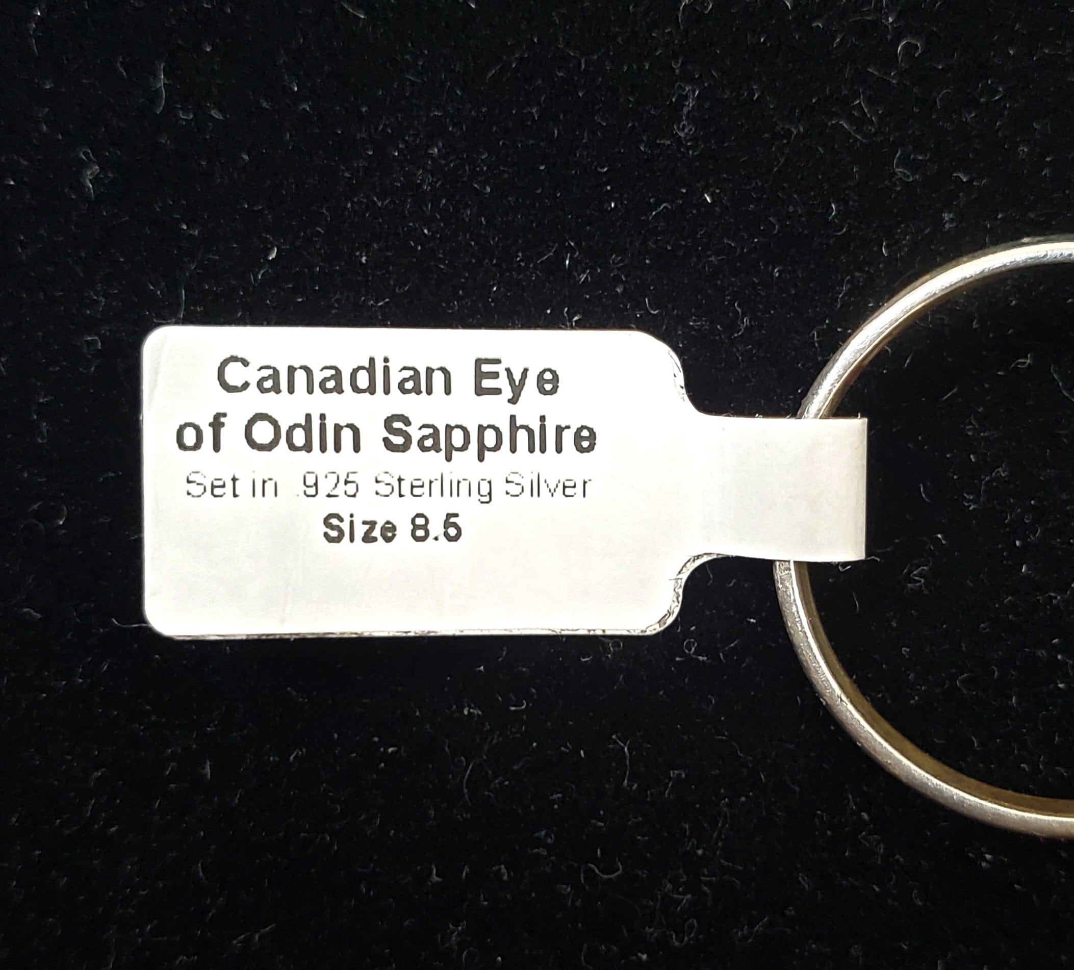 Exquisite Canadian Sapphire Ring in .925 Sterling Silver - Size 8.5 - Perfect for Engagement, Anniversary & Special Occasions