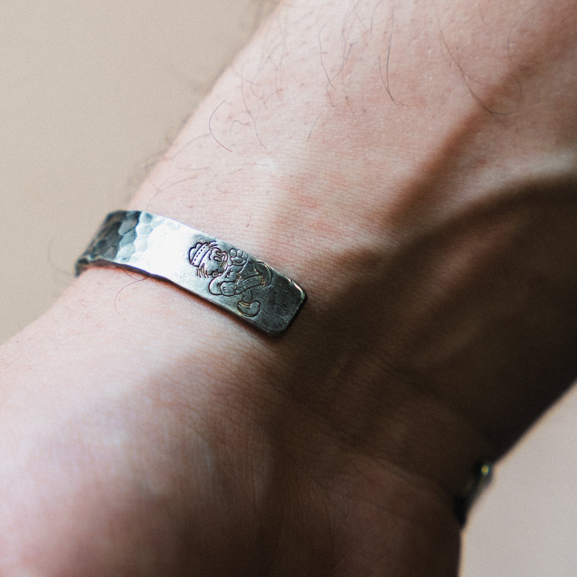 Populess x Mckenna Kay Roy Boy Cuff Sterling Silver Bracelet - Elegant Stackable Bangle for Women, Perfect for Everyday Wear & Special Occasions