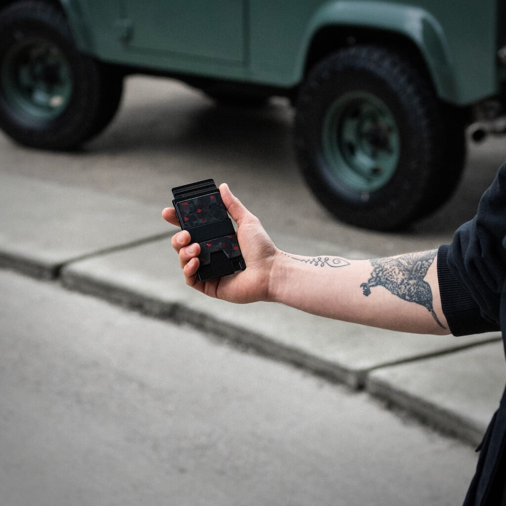 Flagrant x Ekster RFID Blocking Leather Wallet for Men - Slim Minimalist Bifold Wallet with Card Holder & Money Clip | Perfect for Travel, Business & Everyday Use