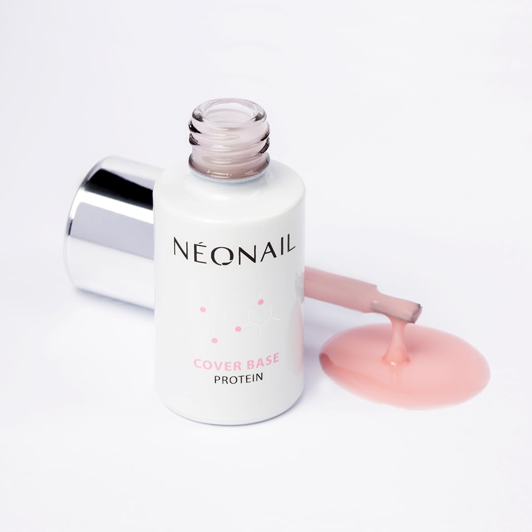 Nude Rose Cover Base Protein NeoNail 7.2ml - Long-Lasting Nail Polish Base Coat for Gel & Acrylic Nails | Perfect for Manicures, Nail Extensions & At-Home Nail Care