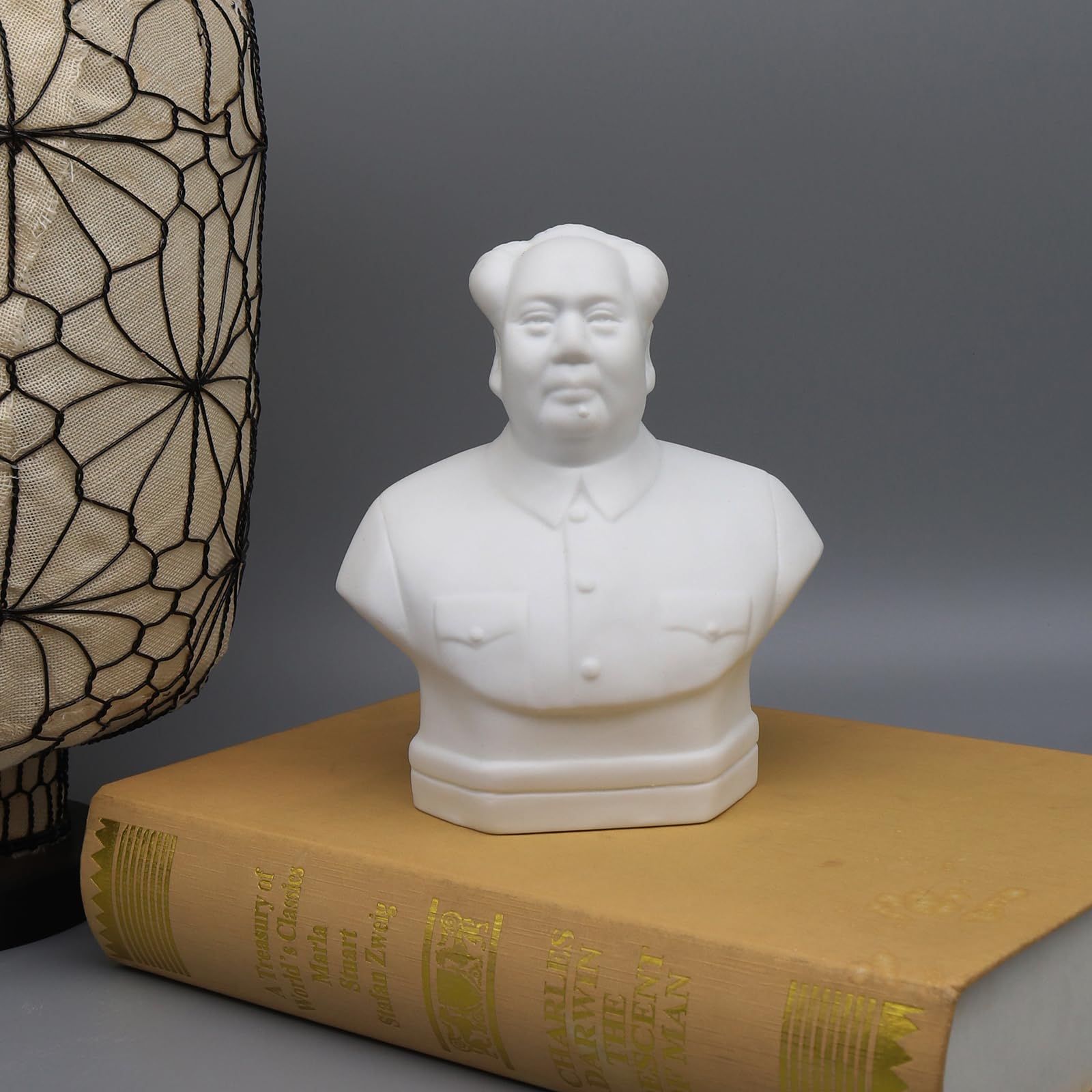Chairman Mao Ceramic Bust - Handcrafted Collectible Figurine for Home Decor, Office Display & Historical Memorabilia