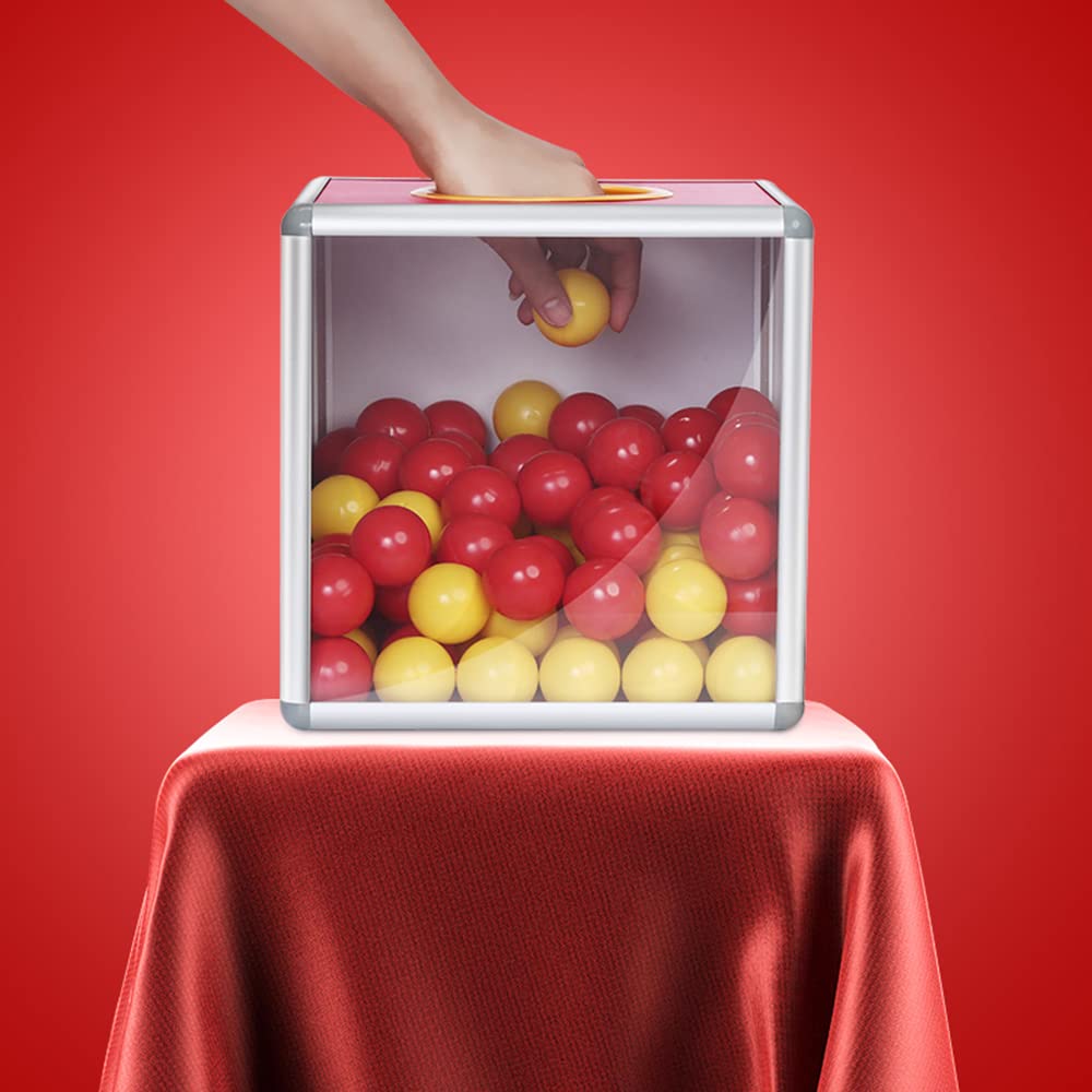 Acrylic Donation Box for Fundraising & Voting - Red Desktop Organizer