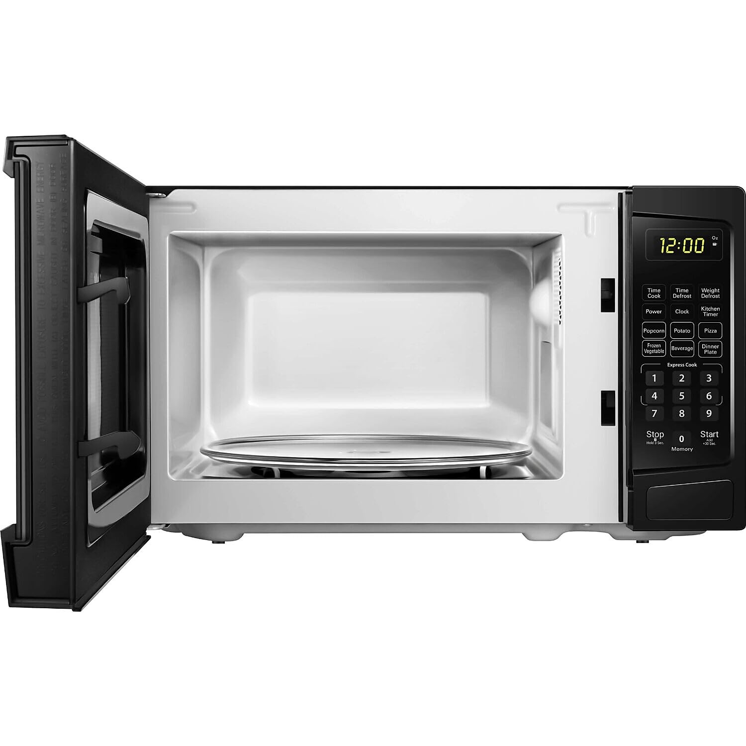 **Danby DBMW1120BBB 1.1 Cu.Ft. Black Countertop Microwave - 1000W, Family Size, Push Button Door - Perfect for Kitchens, Dorms & Small Spaces**