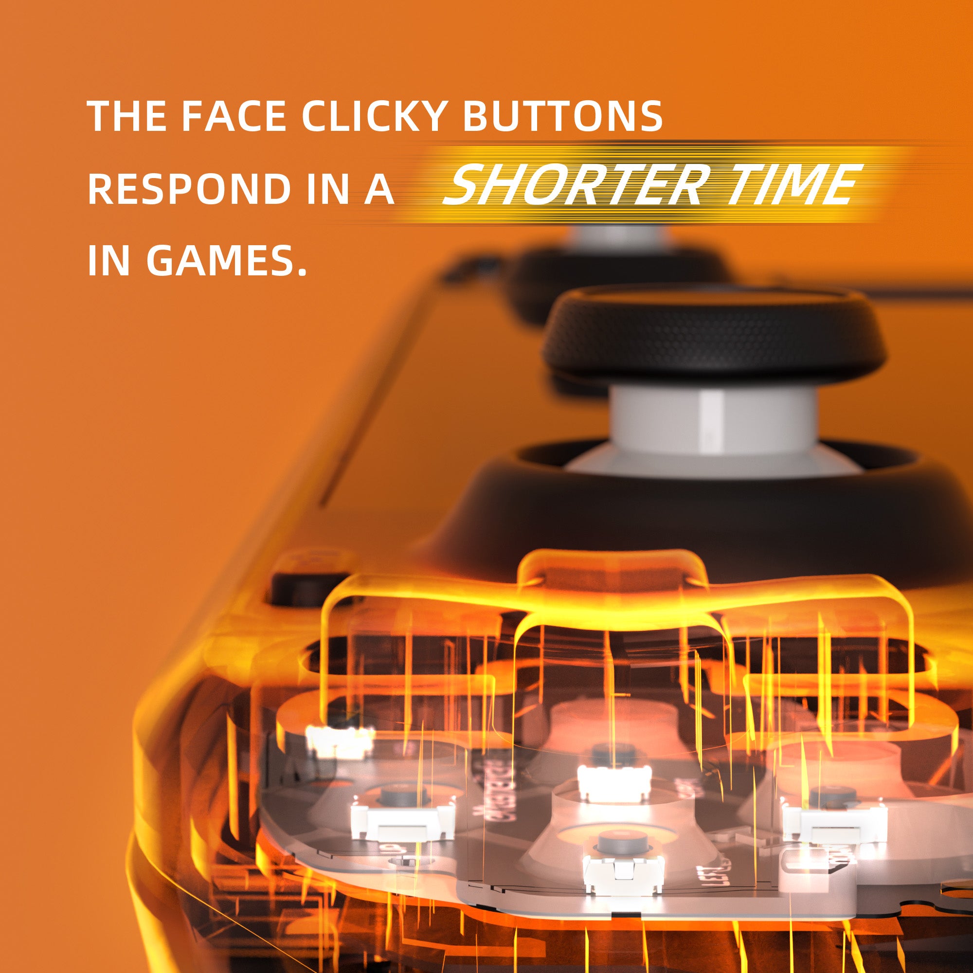 eXtremeRate Face Clicky Kit for Steam Deck OLED - Replacement Buttons & Triggers for Enhanced Gaming Performance | Perfect for Steam Deck OLED Handheld Console Upgrades | Ideal for Competitive Gaming & Long Play Sessions