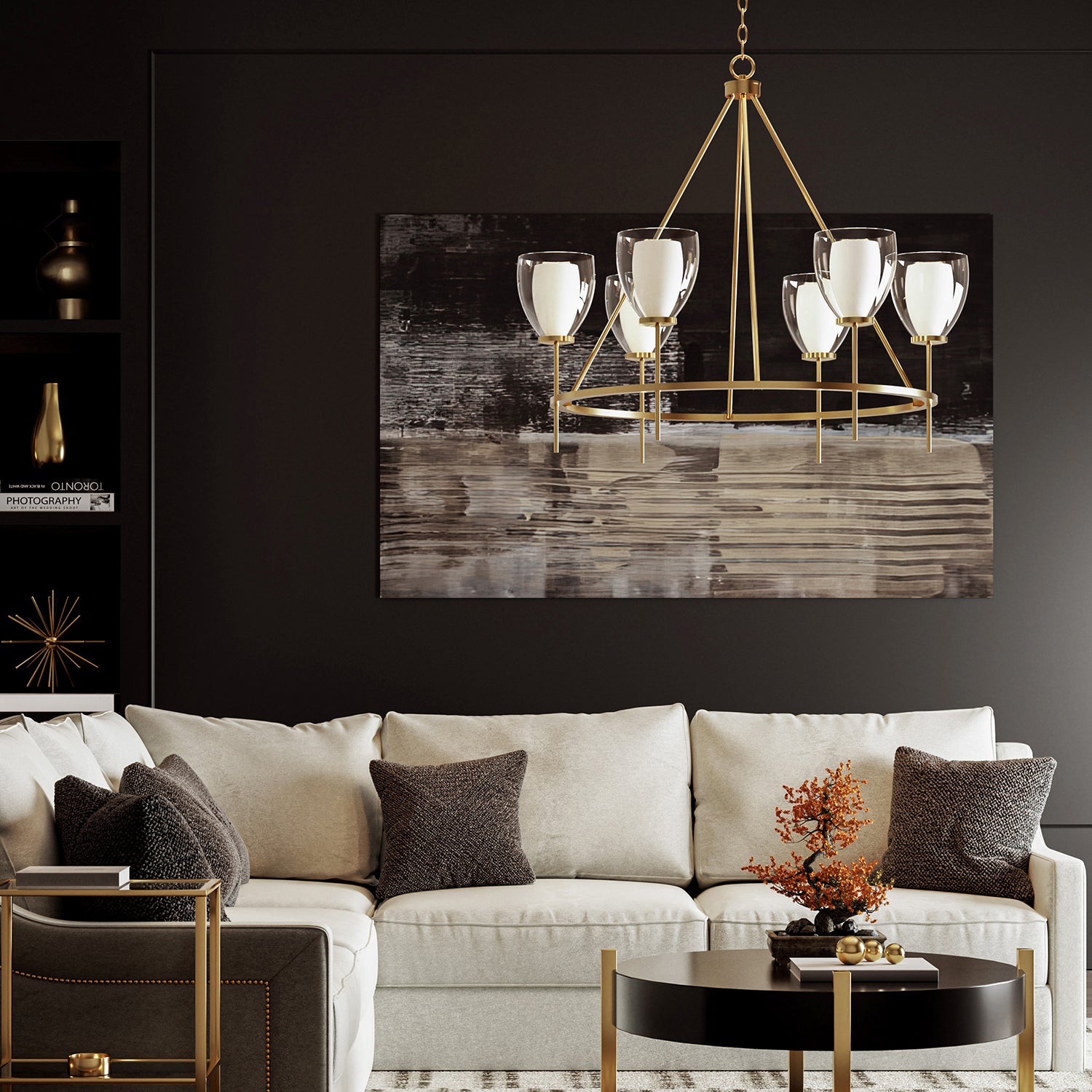 Elegant Anderson Crystal Chandelier - Modern Ceiling Light Fixture for Dining Room, Living Room & Bedroom | Perfect for Home Decor & Wedding Venues
