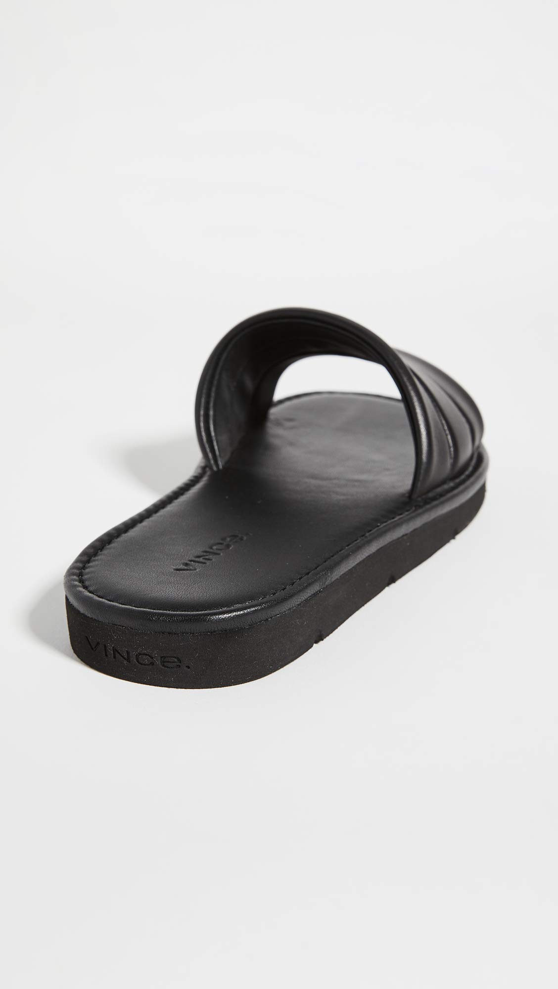 Vince Women's Olina Sandals - Comfortable Leather Slide Sandals for Summer | Casual Beach Walking, Vacation Outfits, Everyday Wear
