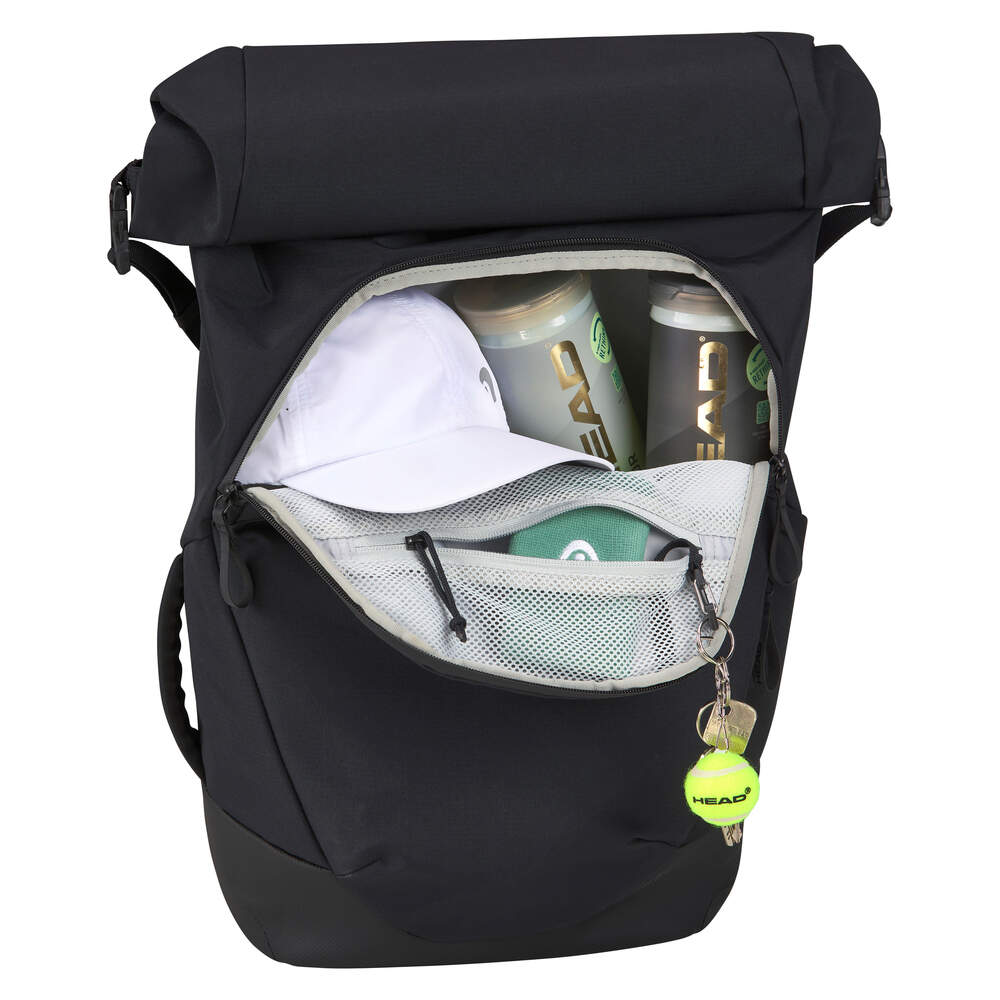 Head Pro X Racquetball Backpack (Black) - Durable Sports Bag for Racquetball Gear, Paddles & Accessories - Perfect for Gym, Court & Travel