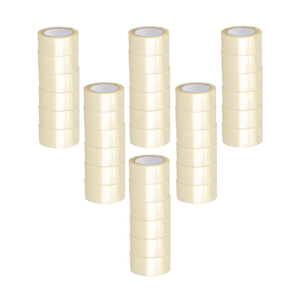 Premium Clear Packing Tape 2 Inch x 55 Yards - 2.0 Mil Thick Heavy Duty Shipping Tape (6 Rolls, 1800 Pack) - Strong Adhesive for Moving Boxes, Packaging, and Secure Shipping