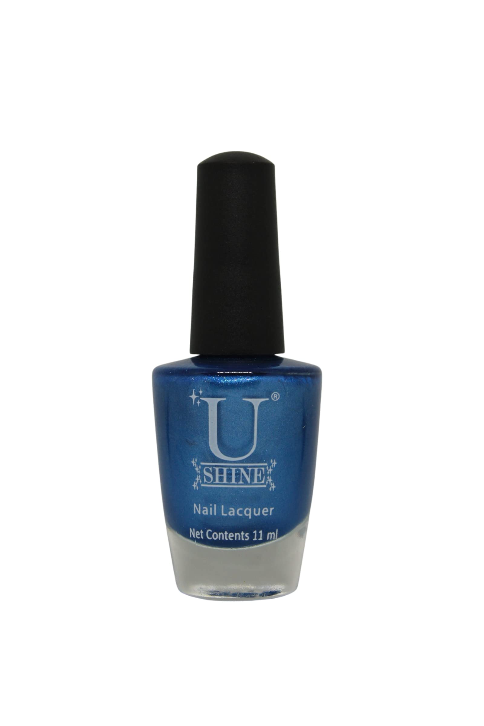 U Shine Hawaiian Surf Nail Polish - Blue Shimmer Nail Lacquer (11ml) | Paraben-Free, Vegan, Long-Lasting Formula | No Yellowing, Chipping or Cracking | Perfect for Beach Parties, Summer Vacations & Tropical Getaways