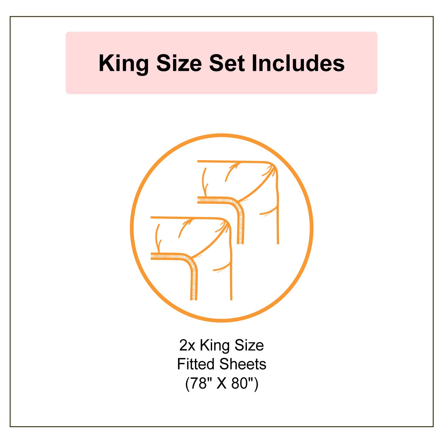 Pug Fitted Sheet 2-Pack - King Size, Deep Pocket, Multicolor for Pet Lovers & Dog Wash Time