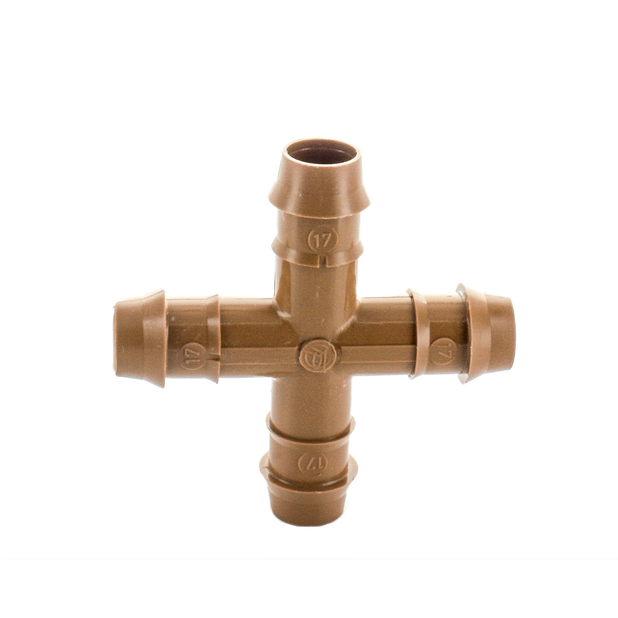 Netafim TLCROS Cross Fitting 17mm - Durable Drip Irrigation Connector for Efficient Watering in Gardens, Farms & Greenhouses