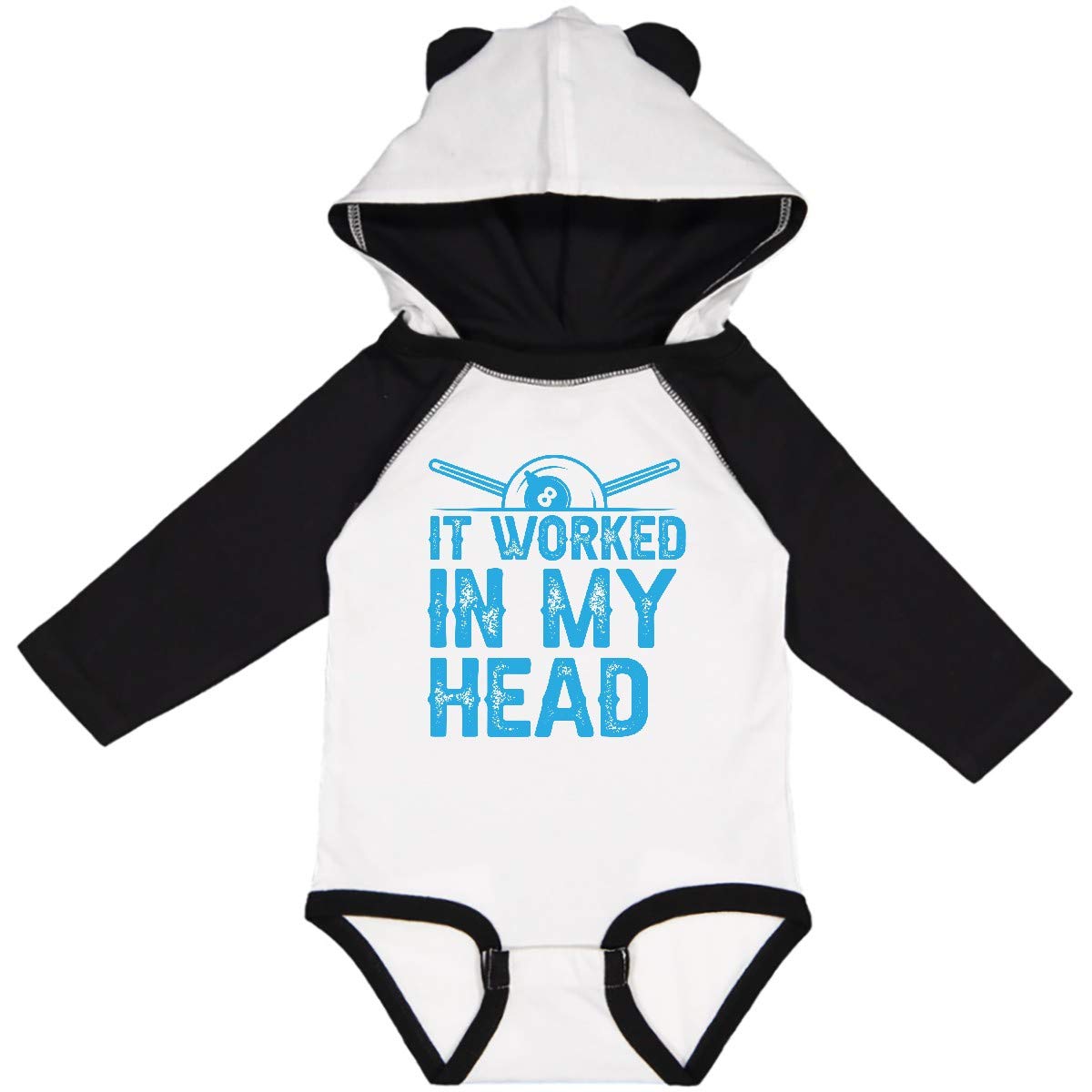 Inktastic Funny Pool Billiards Quote Long Sleeve Creeper - Cute & Humorous Billiards-Themed Baby Bodysuit for Boys & Girls | Perfect for Game Nights, Pool Parties & Sports-Themed Gifts