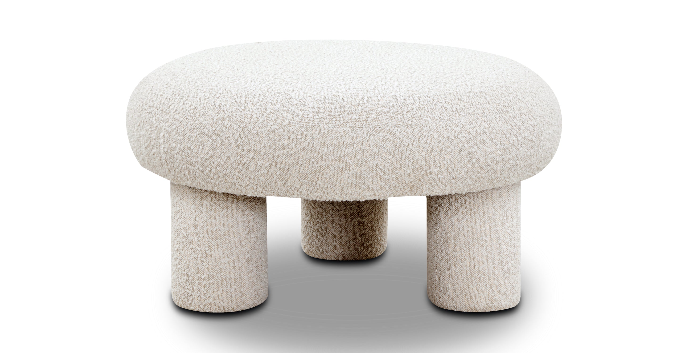 Circa Ottoman - Modern Round Storage Ottoman with Tufted Upholstery, Perfect for Living Room, Bedroom, or Nursery as Footrest, Seating & Storage Bench