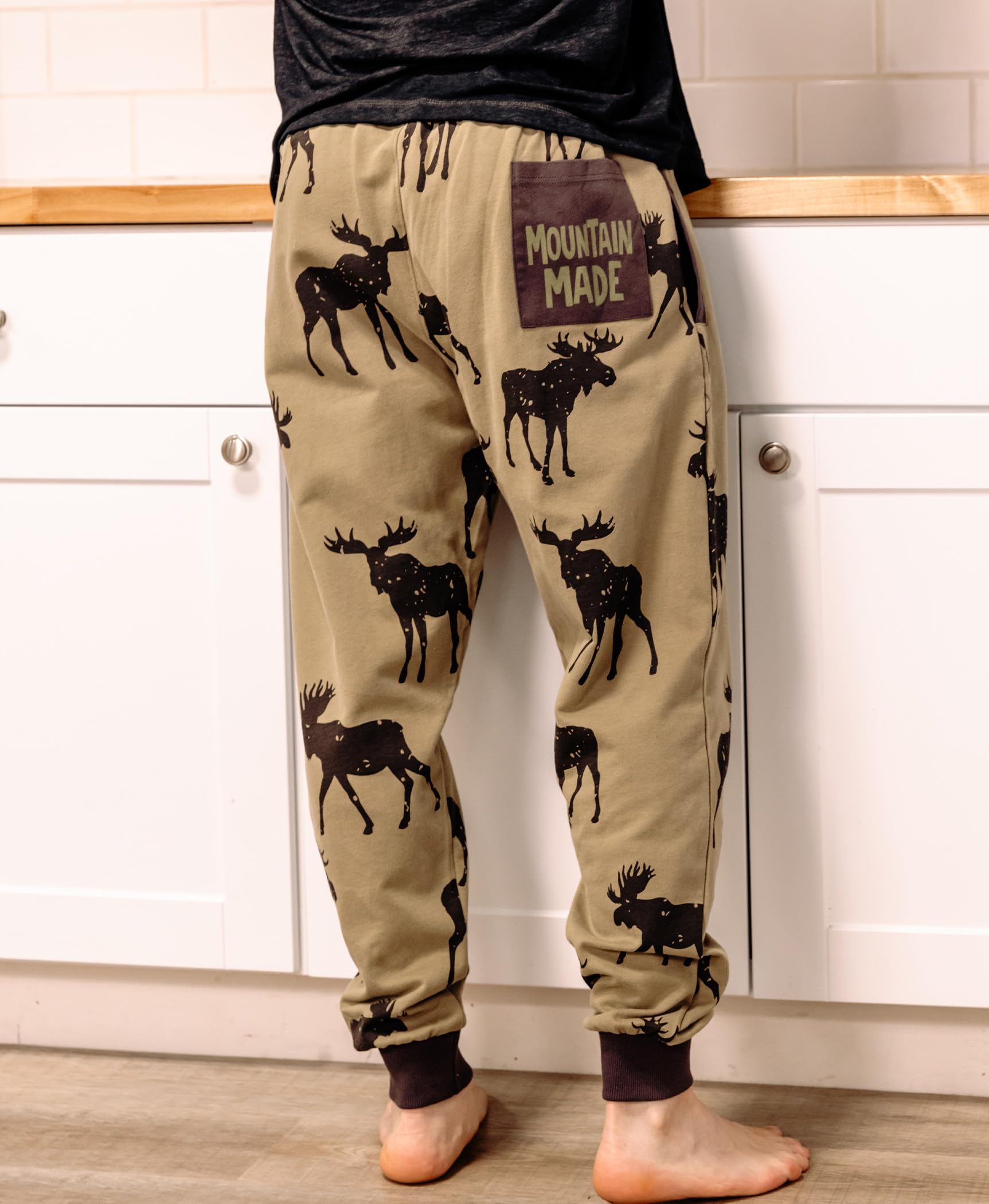 Lazy One Men's Jogger Sweatpants - Soft, Warm Fleece Lounge Pants with Side Pockets | Perfect for Home, Gym & Casual Wear
