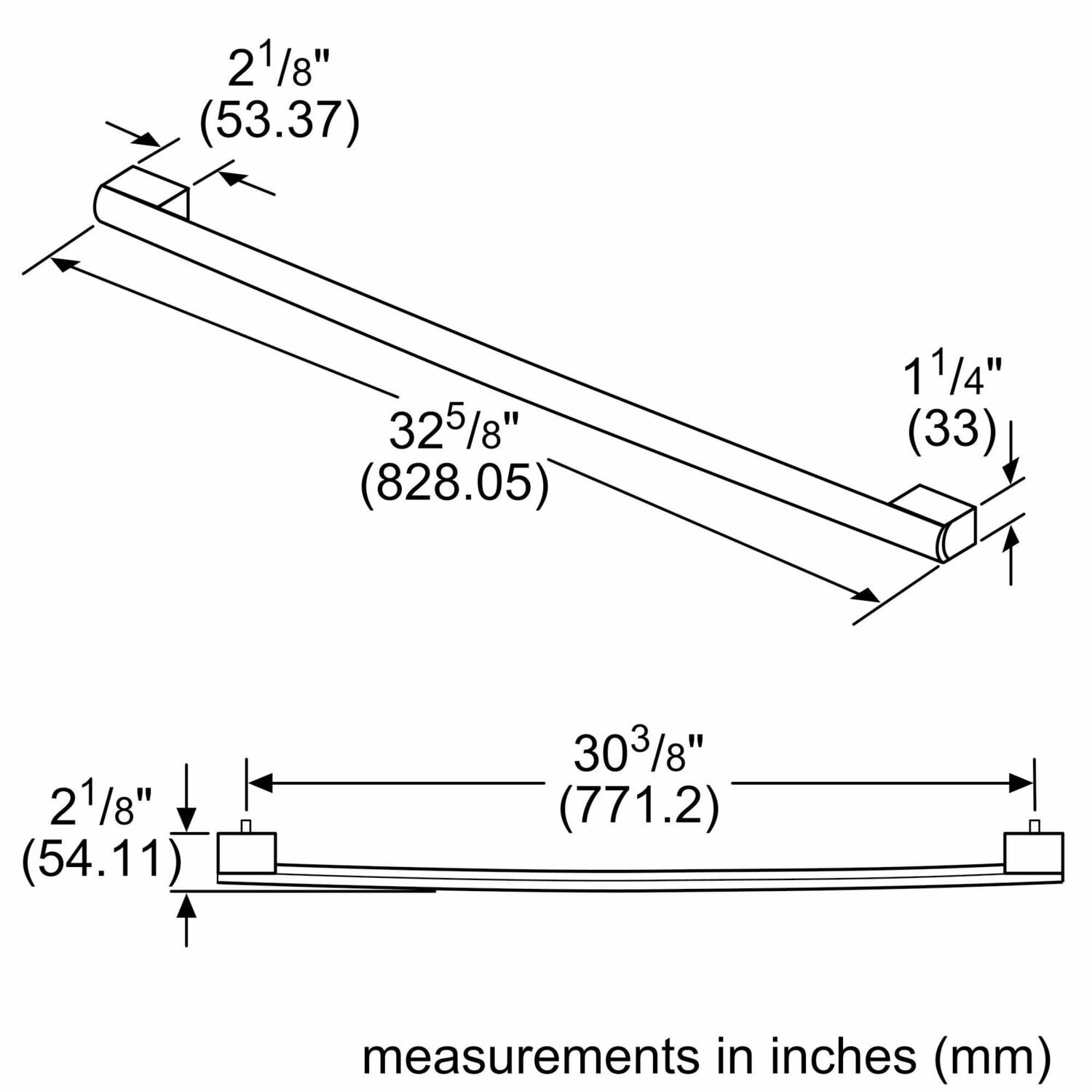 Bosch B36HNDL800 36-Inch Refrigerator Handle Replacement for Single Door Models - Perfect for Kitchen Appliance Repair & Home Renovation Projects