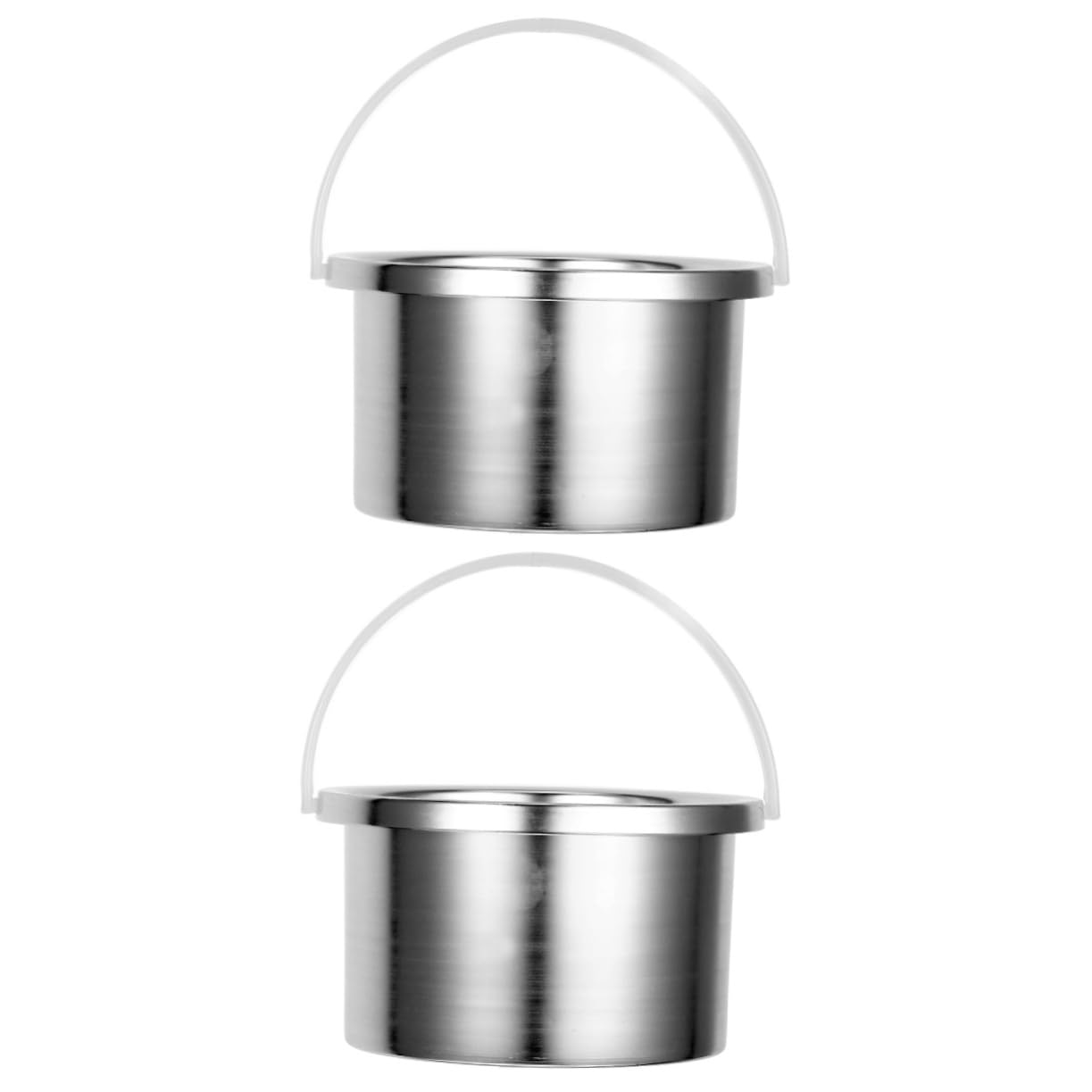 2Pcs Wax Warmer Inner Pot Replacement - Silver Aluminum Alloy Wax Melting Pan for Wax Therapy Machine | Perfect for Salon, Spa & Home Use