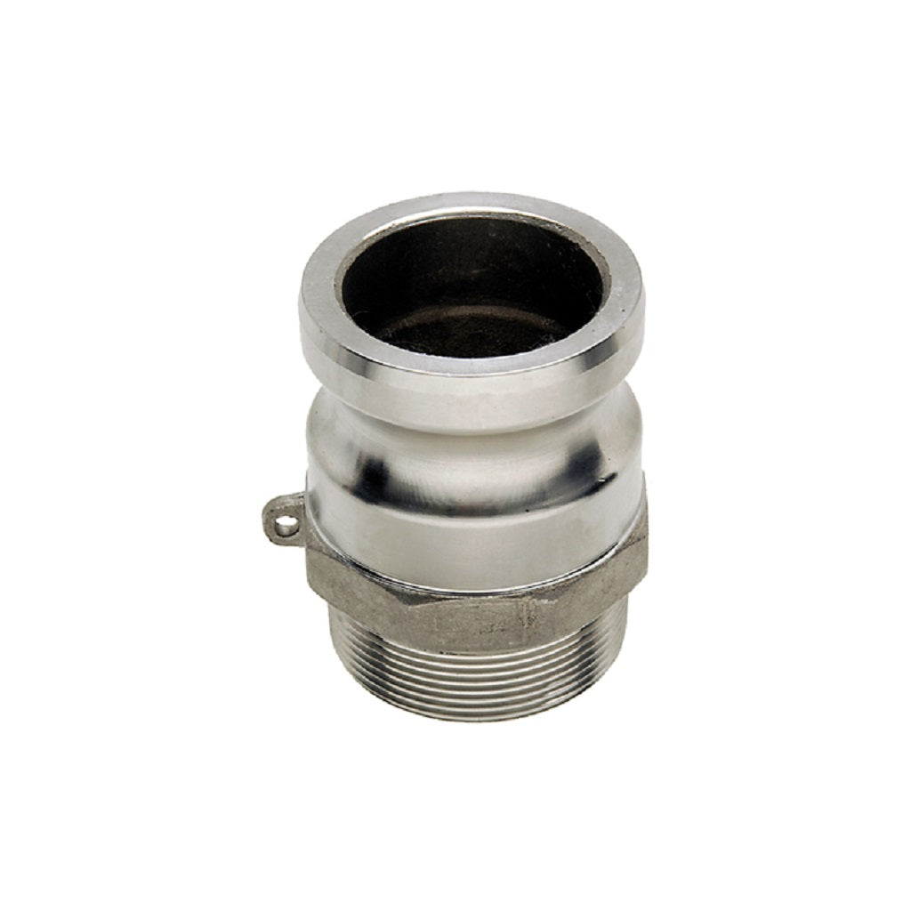 Stainless Steel Cam Lock Male x Male NPT Thread Type F - Perfect for Industrial Piping, Hydraulic Systems & Plumbing Applications