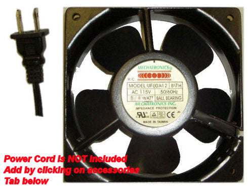 High Speed 80x80x38mm AC Cooling Fan - Mechatronics UF80A12 BTH for PC, Electronics & Server Cooling