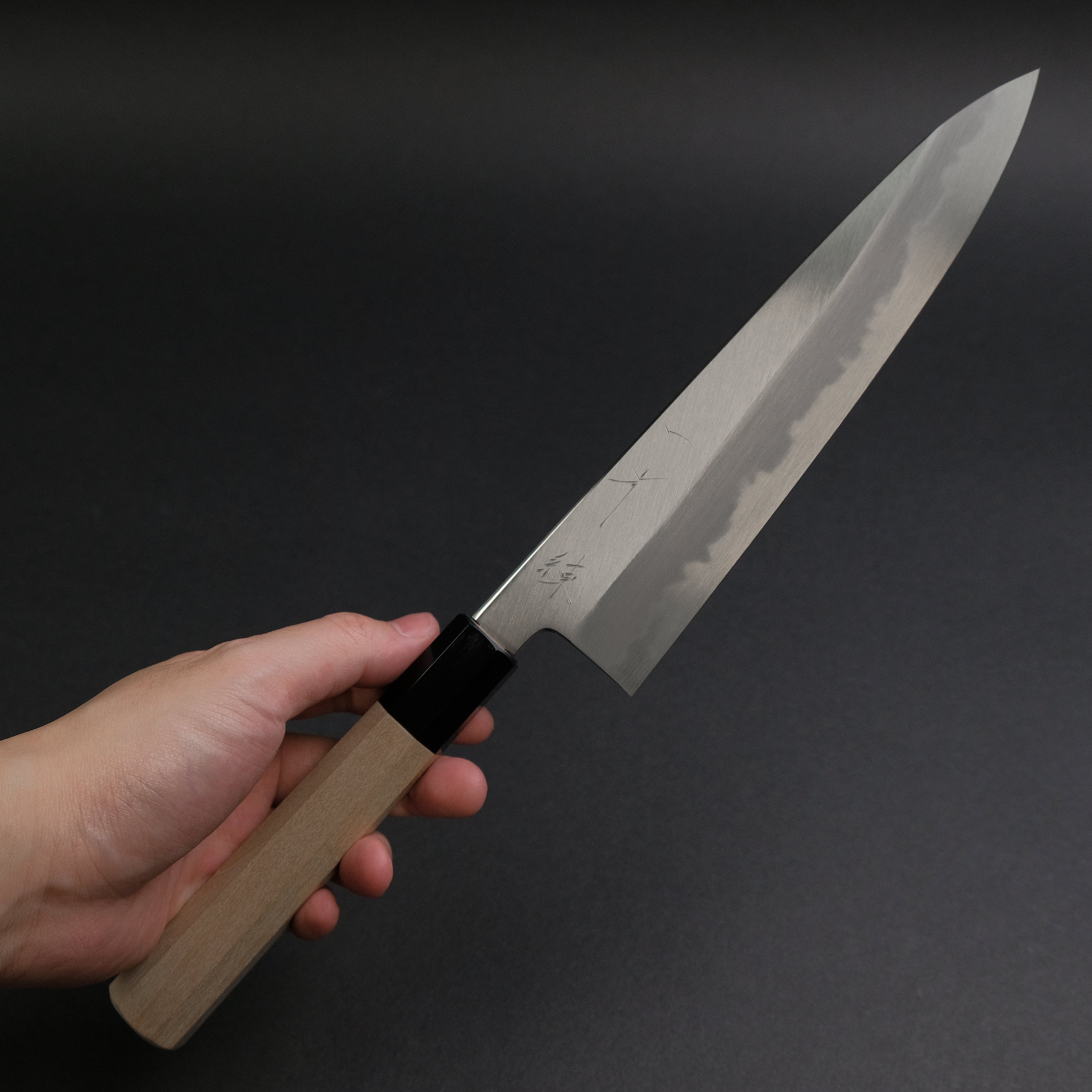 Hitohira Tanaka Ren White #2 Gyuto Japanese Chef Knife 210mm - Ho Wood Handle for Professional Chefs & Home Cooking - Perfect for Slicing, Dicing & Meat Cutting