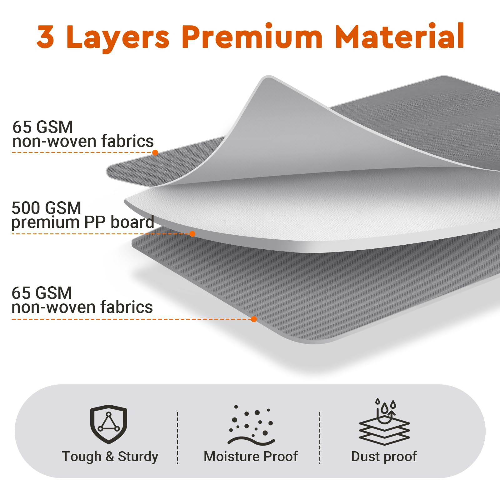 4 Pack Foldable Closet Organizers with Window & Label - Sturdy Storage Containers for Bedding, Sheets, Duvet Covers & Blankets (Grey) - Perfect for Closet, Wardrobe & Home Organization