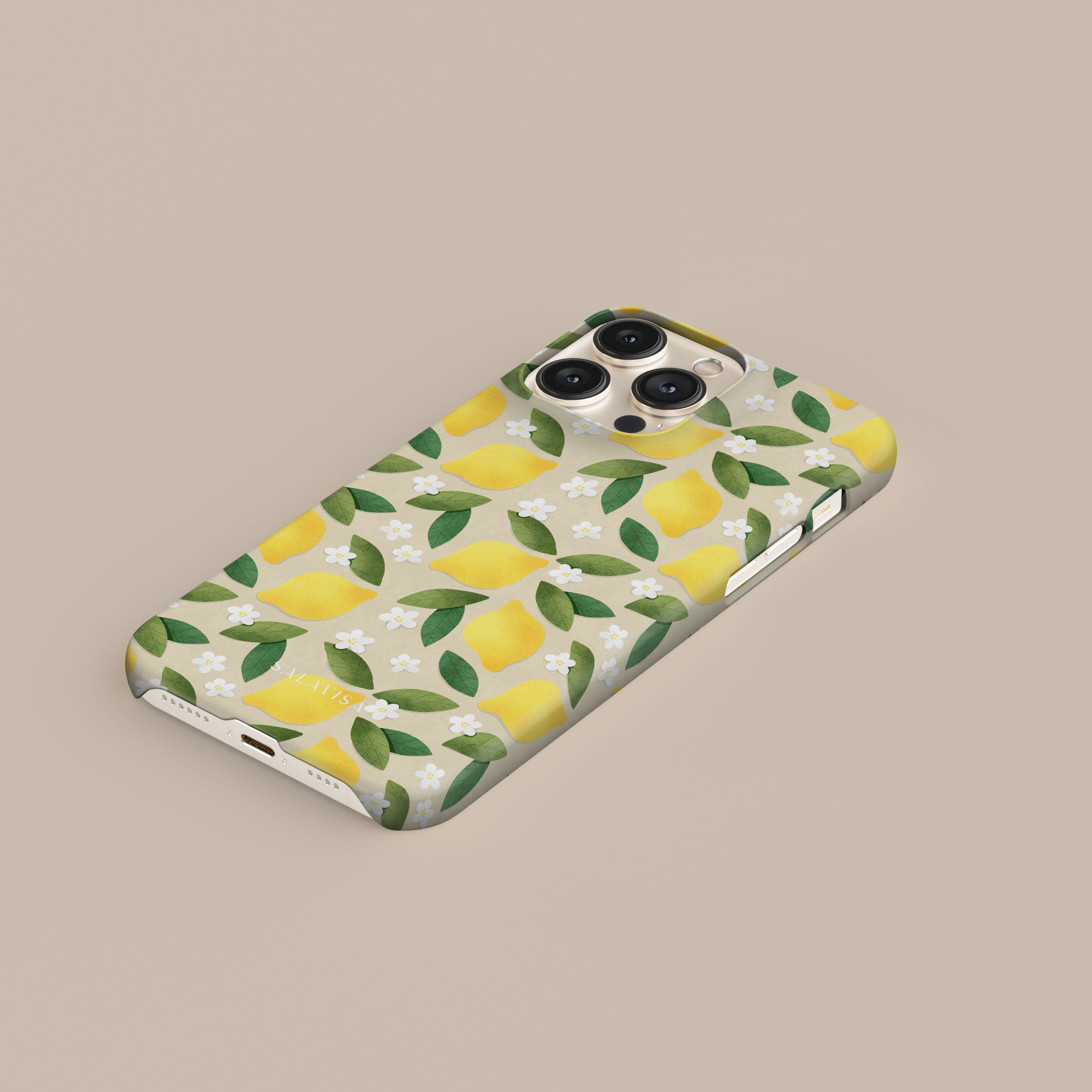 Lemon Summer Mix iPhone Case - Trendy Citrus Design for iPhone 12/13/14/15 Pro Max - Perfect for Beach Vacation & Summer Outings